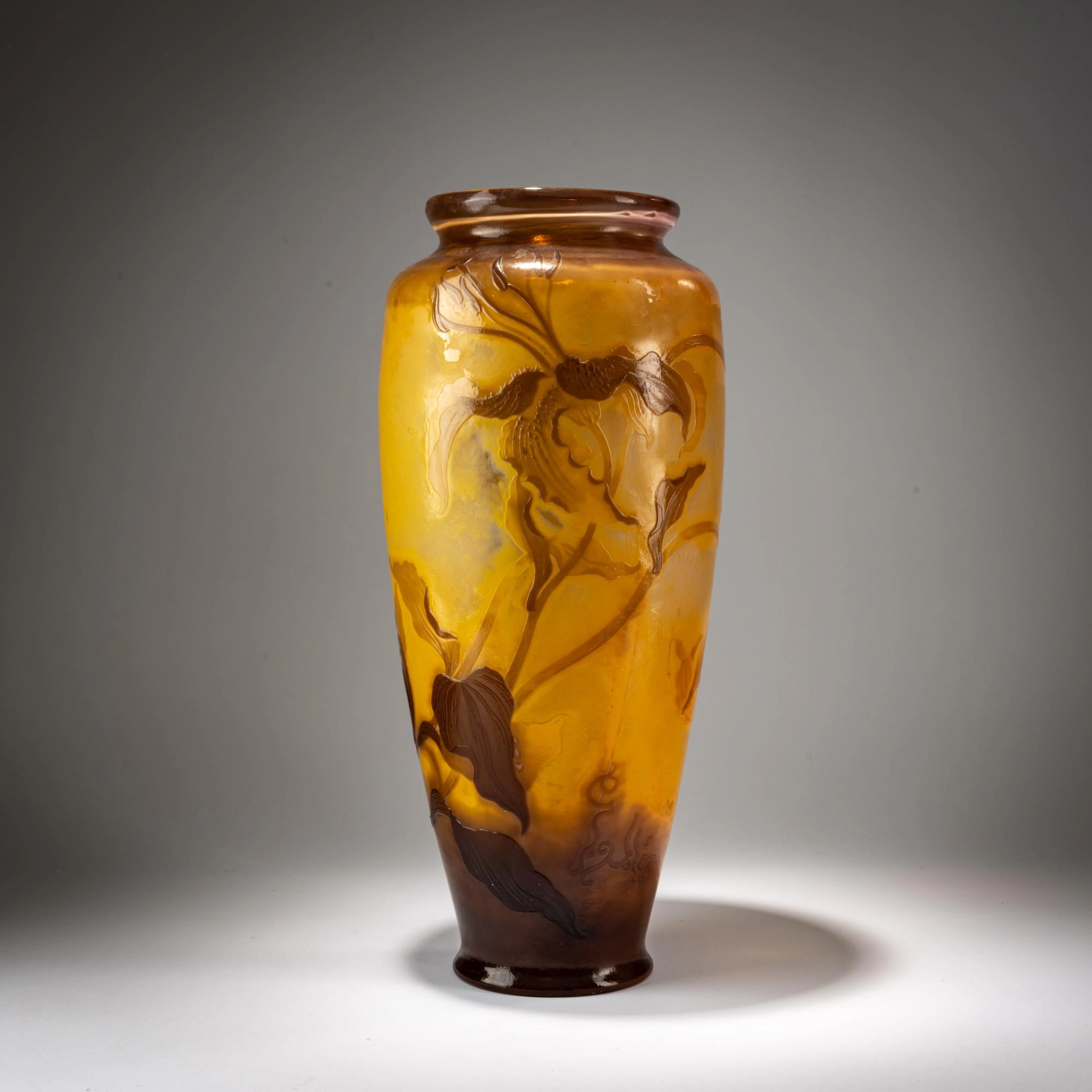 Emile Gallé, Nancy Bodenvase 'Lys', um 1895