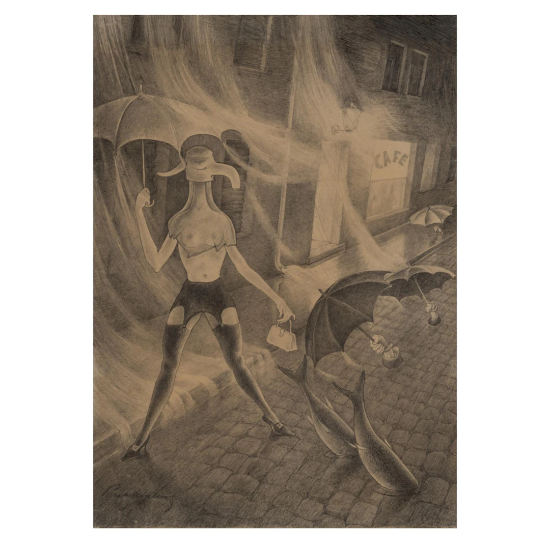 Walter Schnackenberg (1880 Bad Lauterberg - 1961 Rosenheim) 'Café', circa 1950