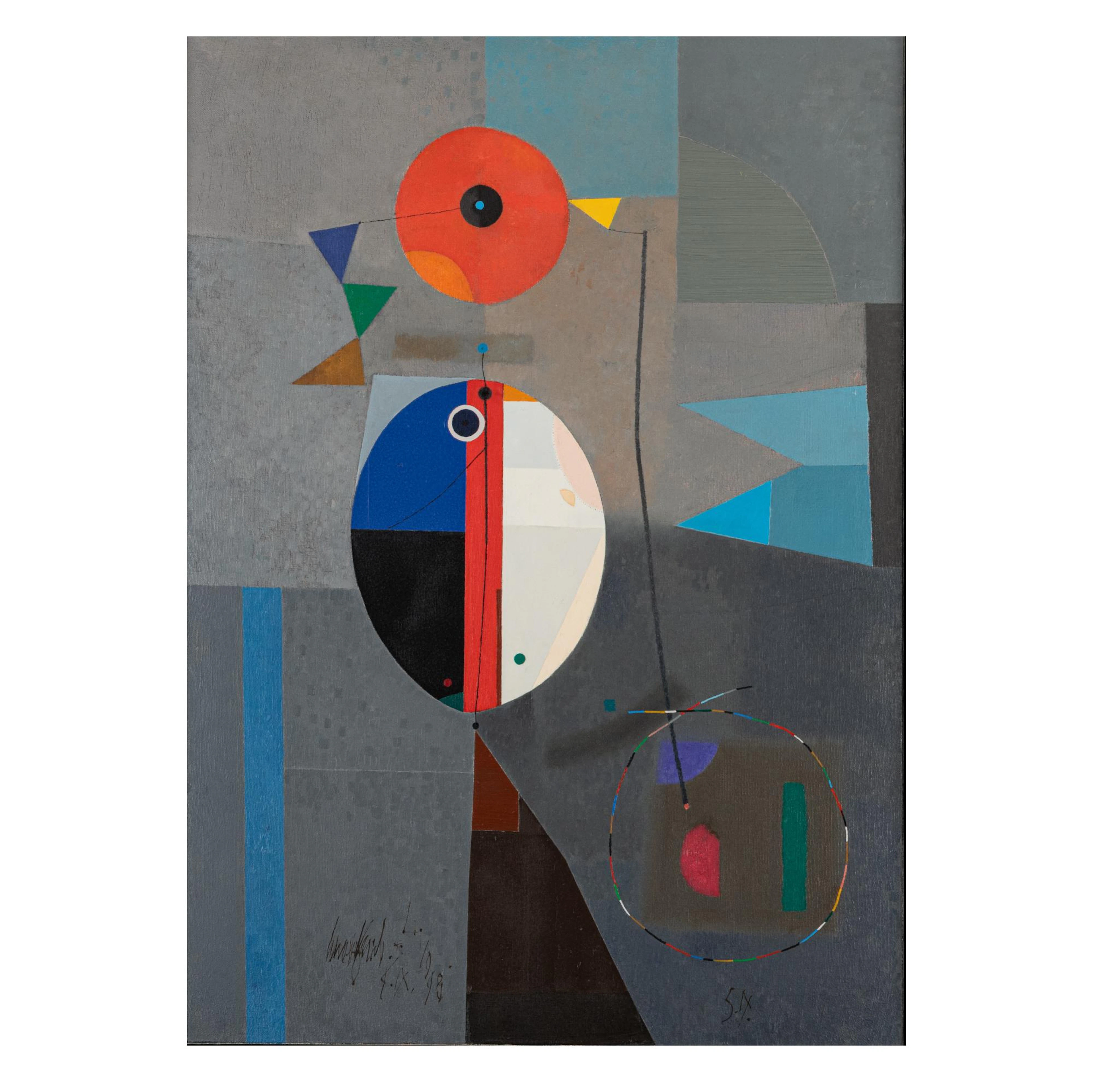 Stoyan Tsanev (1946 Burgas - 2019 ebenda) Abstrakte Komposition, 1998