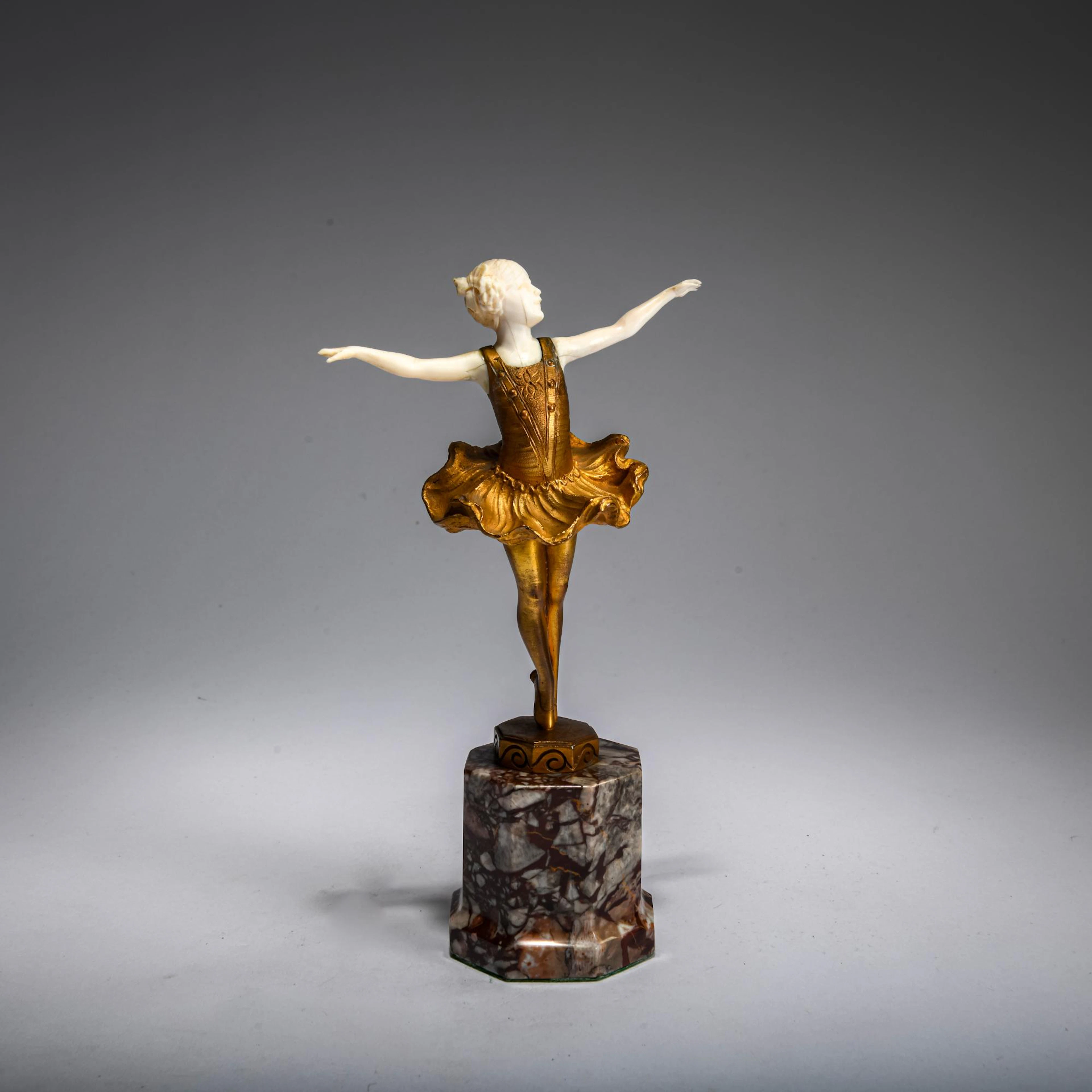 Ferdinand Preiss Chryselephantinfigur 'Ballerina', um 1920