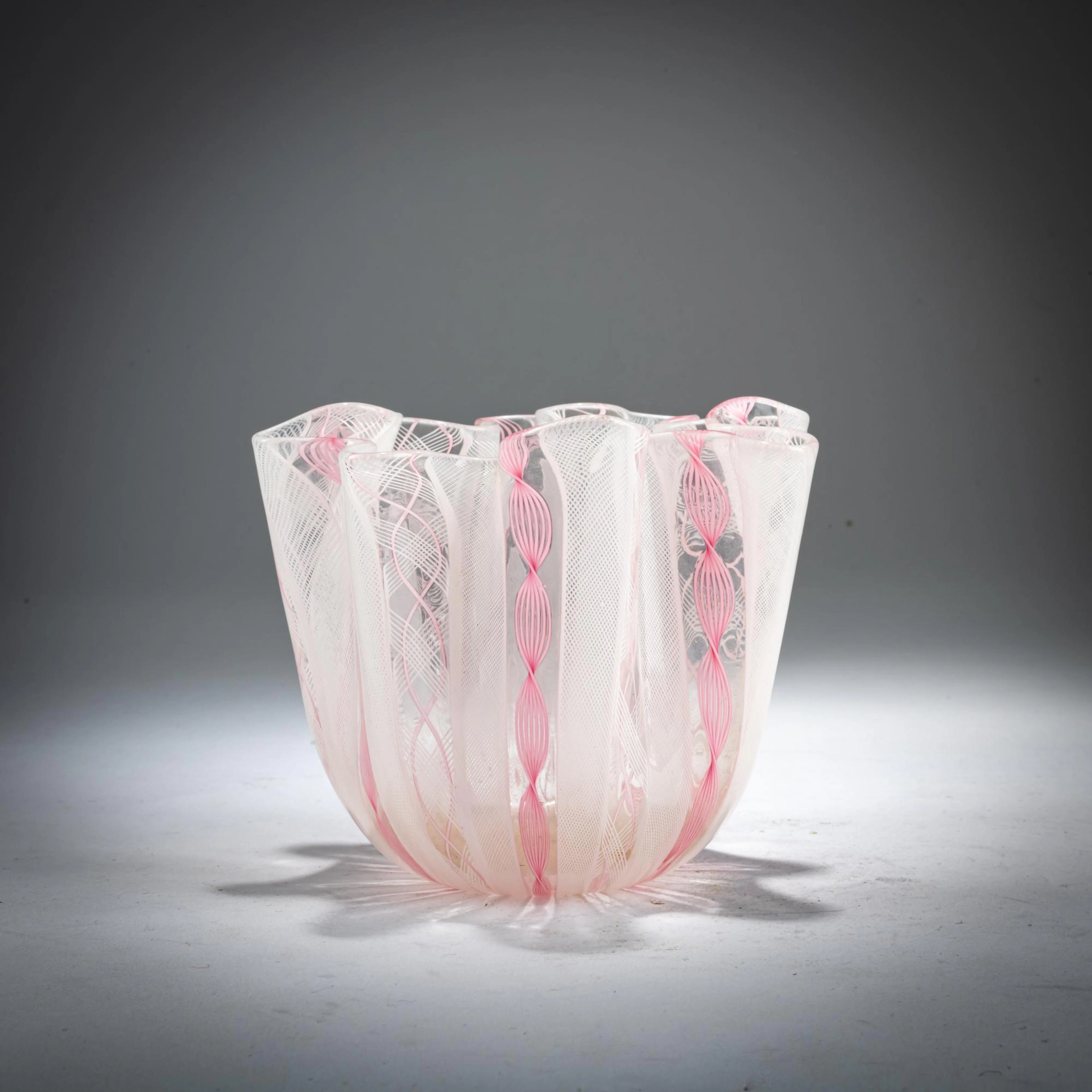 Fulvio Bianconi Vase 'Fazzoletto zanfirico', um 1950