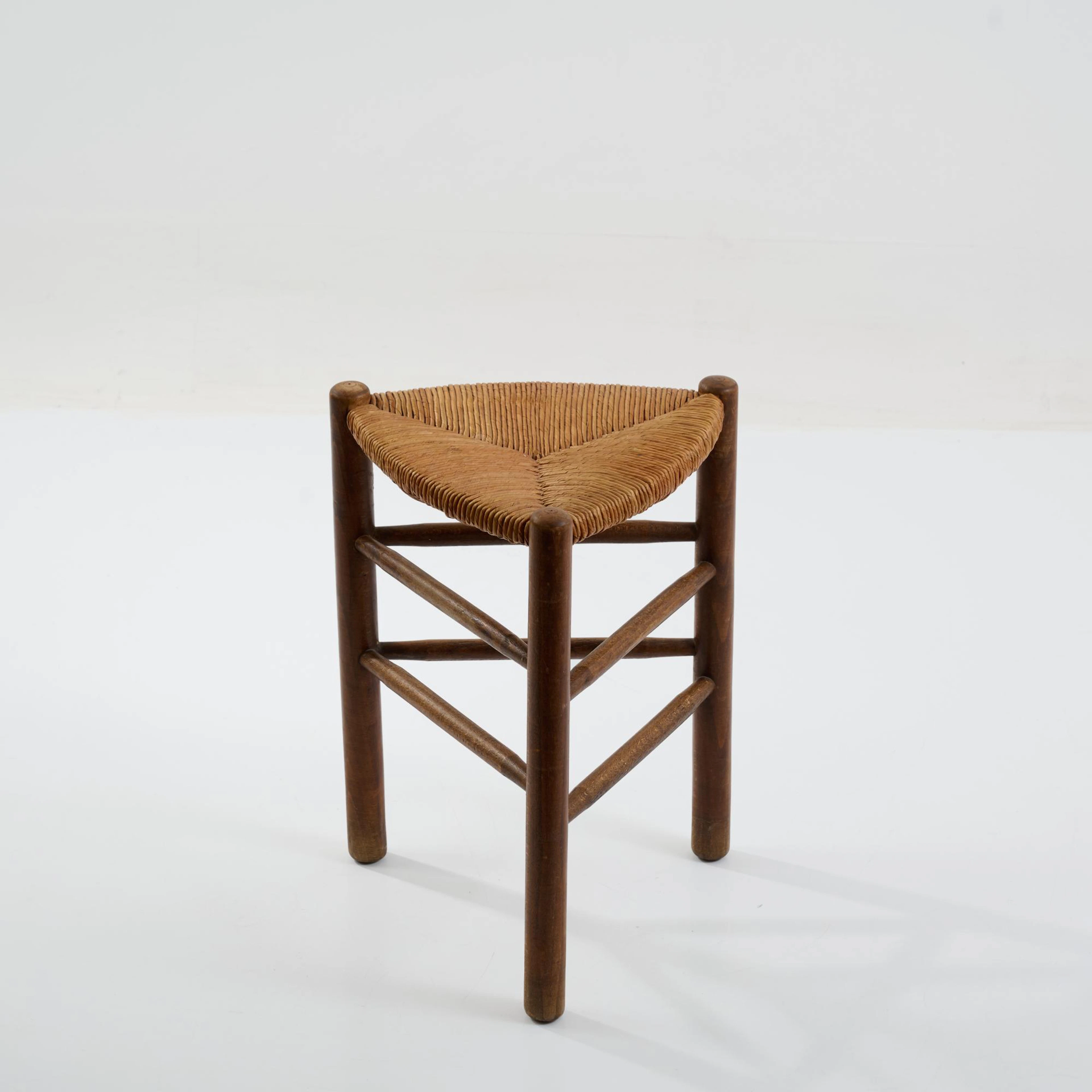 Charlotte Perriand (zugeschrieben) Hocker, 1960er Jahre (Entwurf)