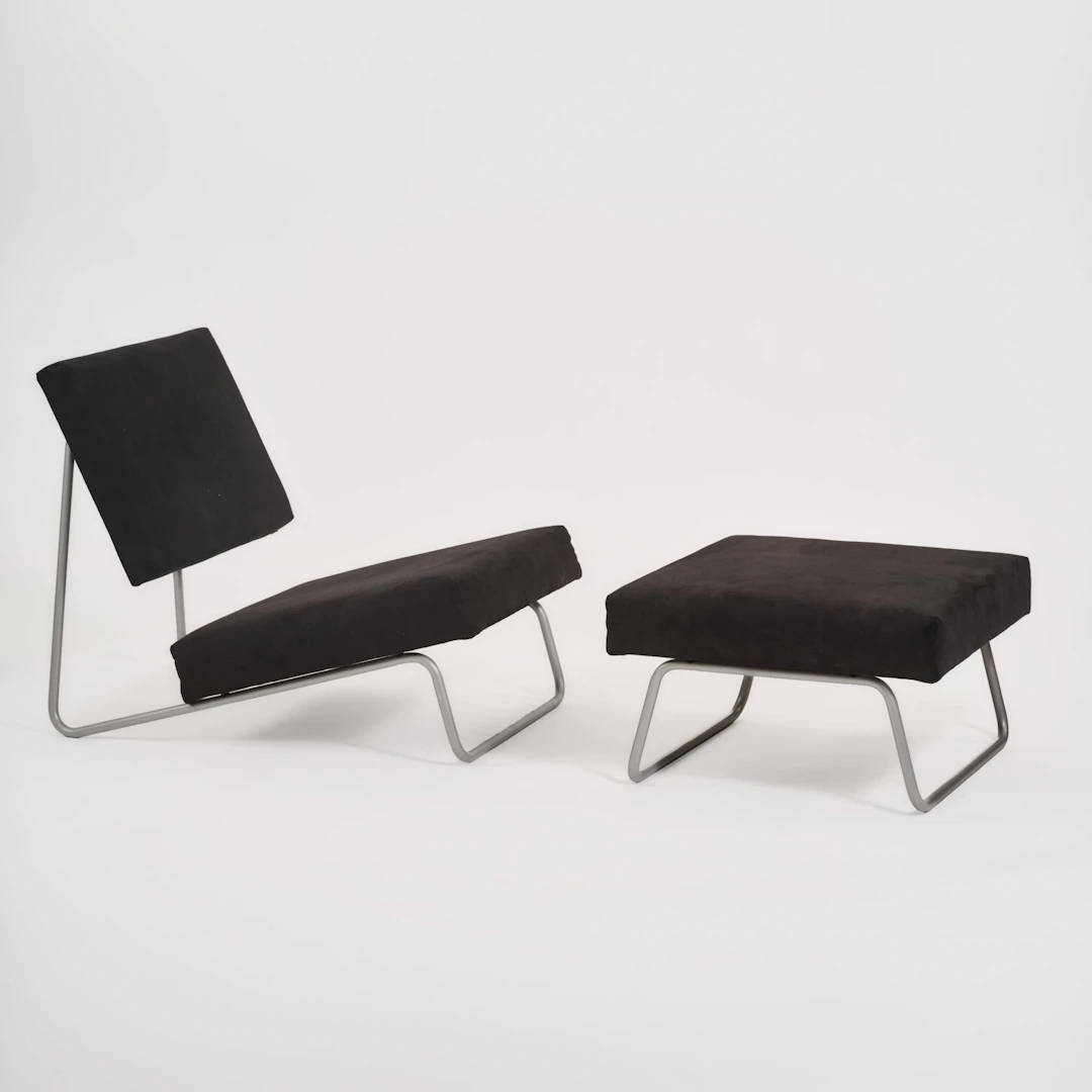 Herbert Hirche Sessel und Ottoman, um 1960 (Entwurf)