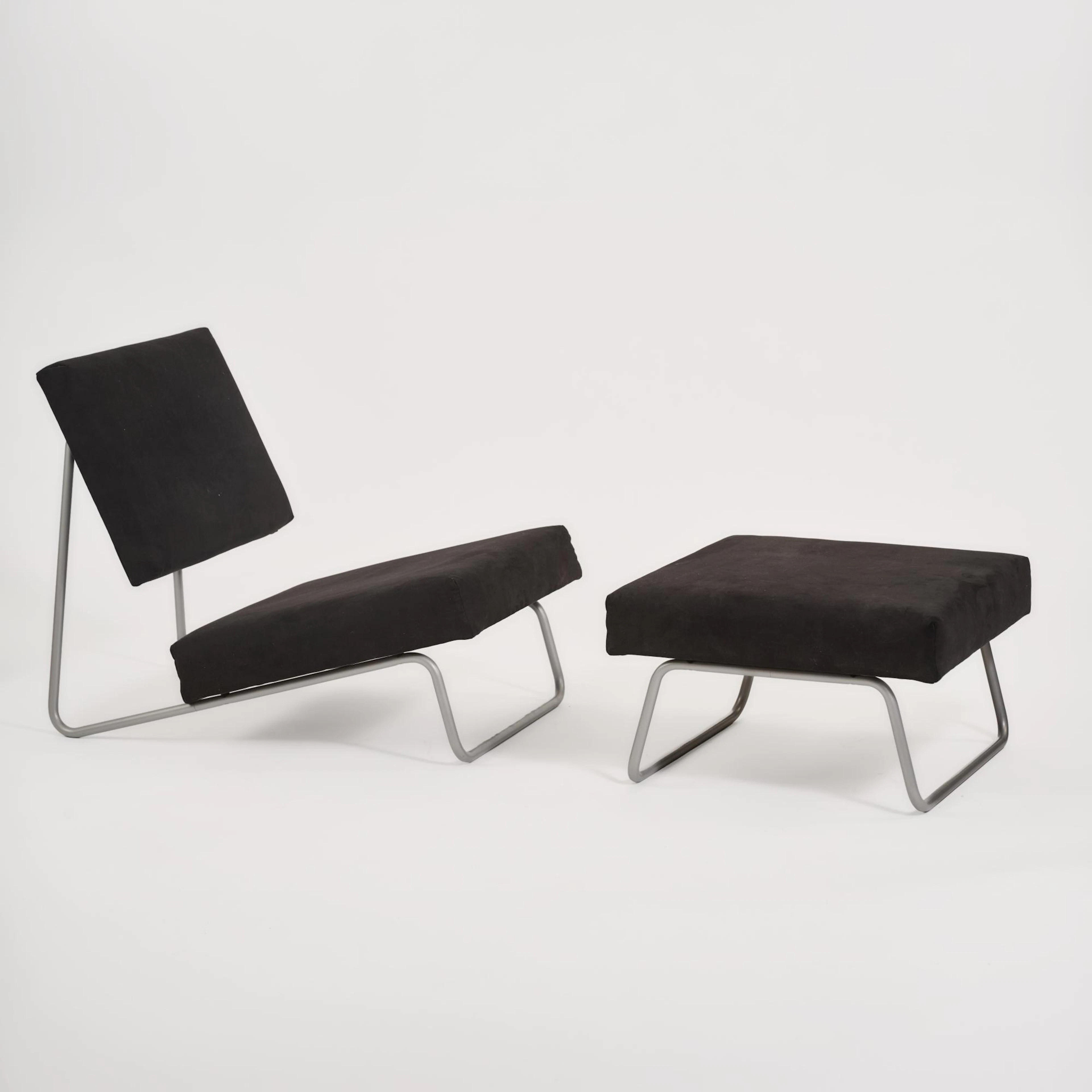Herbert Hirche Sessel und Ottoman, um 1960 (Entwurf)