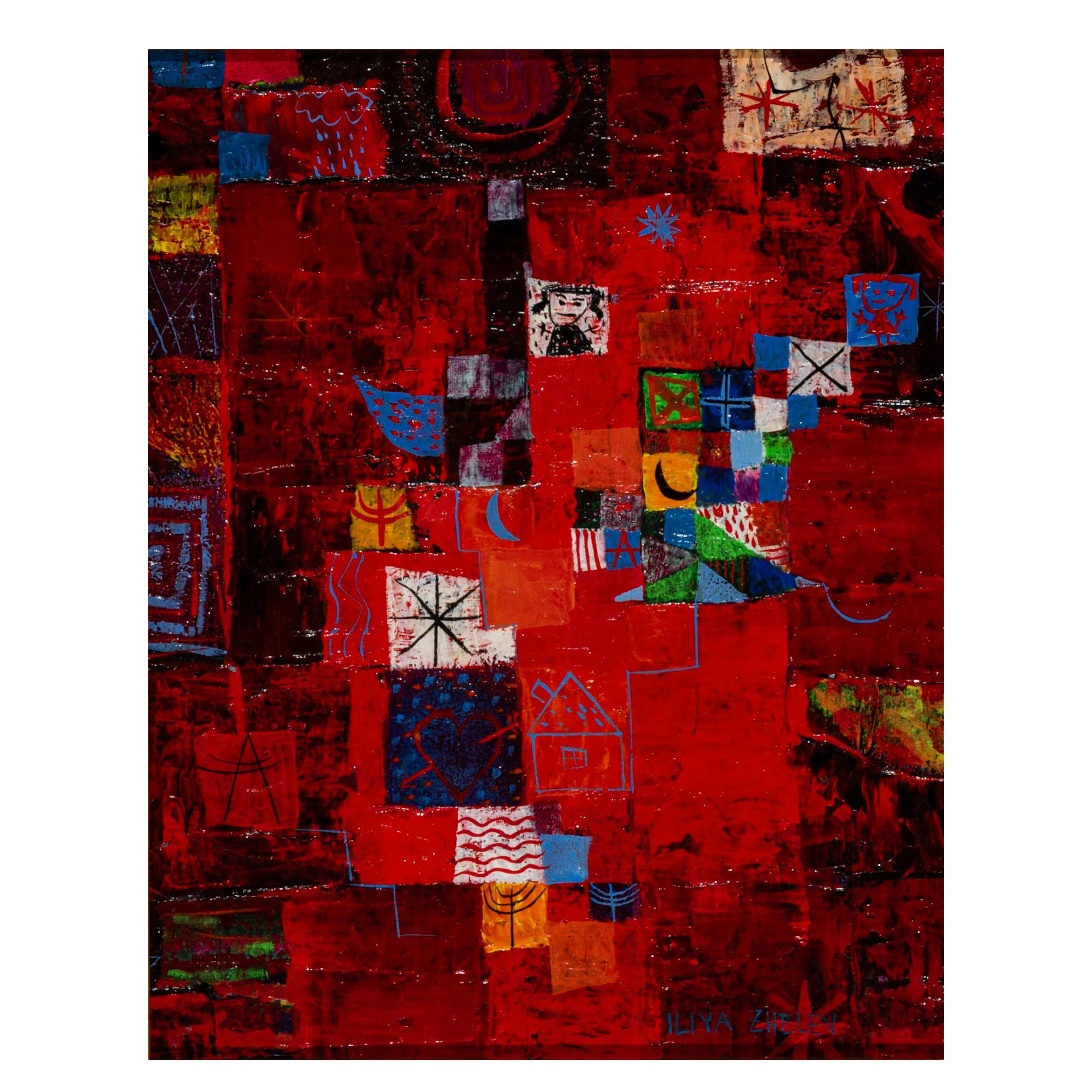 Iliya Zhelev (1961 Plovdiv) 'Nest of Moon' und 'Red Doll', circa 2000