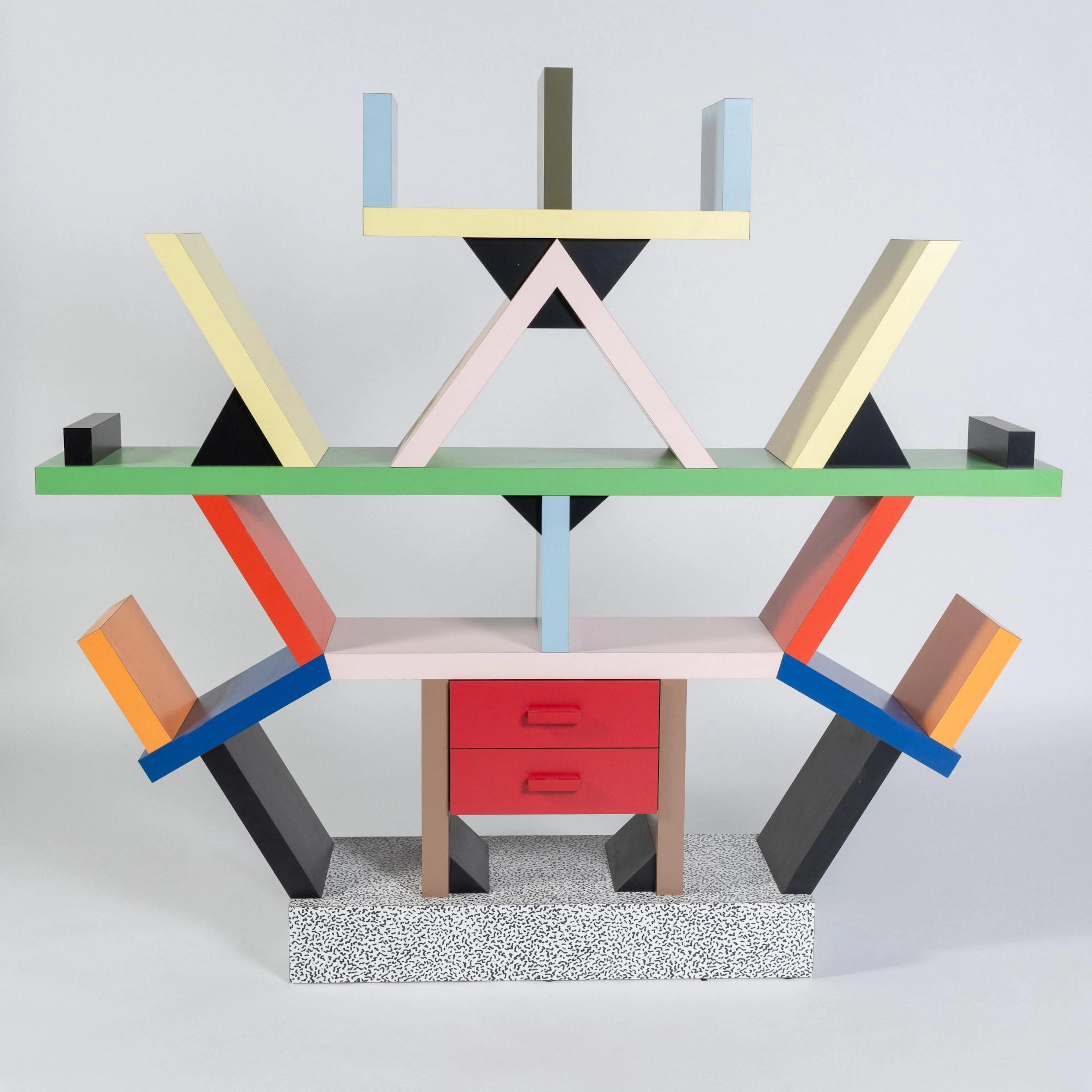 Ettore Sottsass Regal 'Carlton', 1981 (Entwurf)