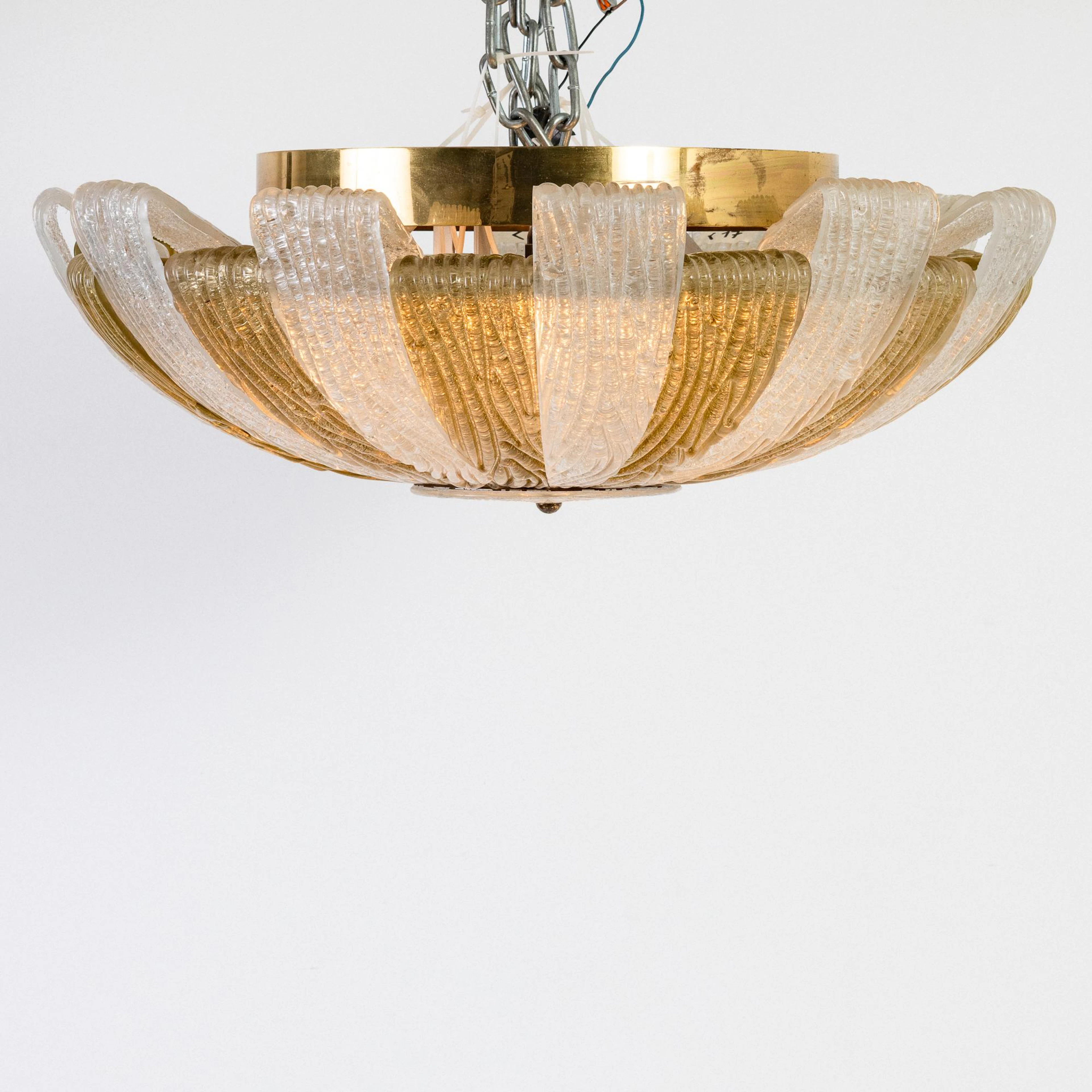 Venini, Murano Deckenleuchte, um 1950 (Entwurf)