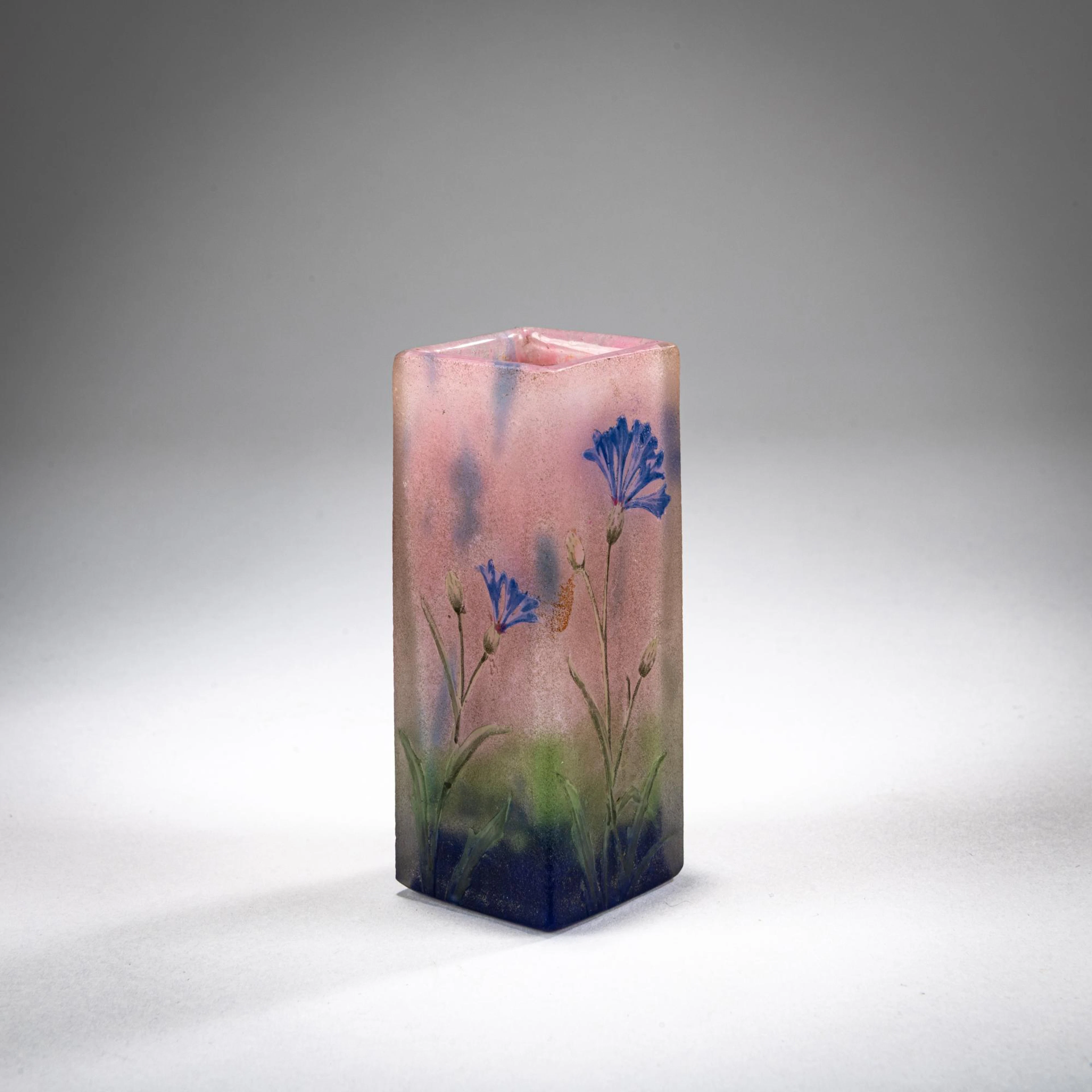 Daum Frères, Nancy Kleine Vase 'Bleuets', 1905