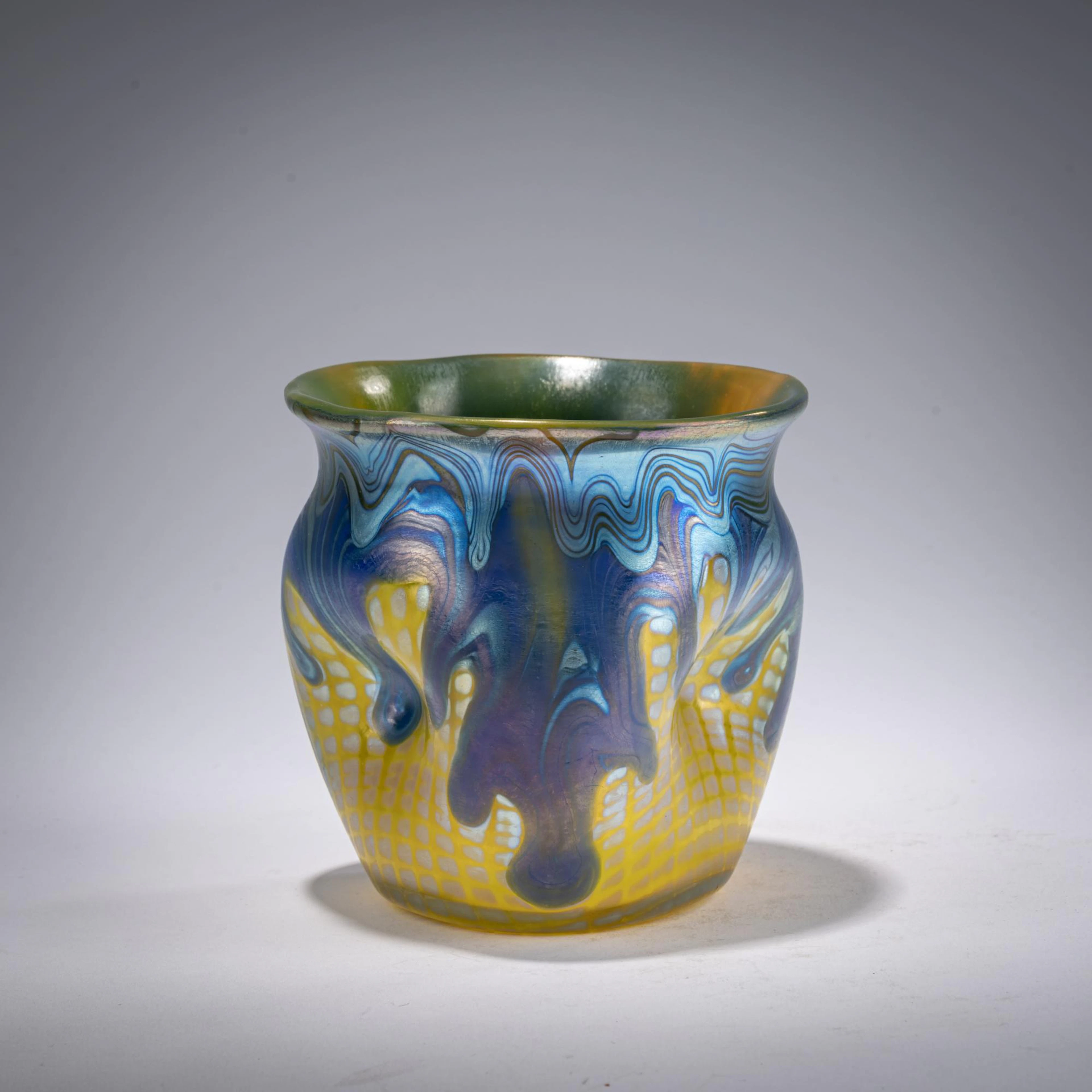 Franz Hofstötter Vase mit Weltausstellungsdekor Paris 1900