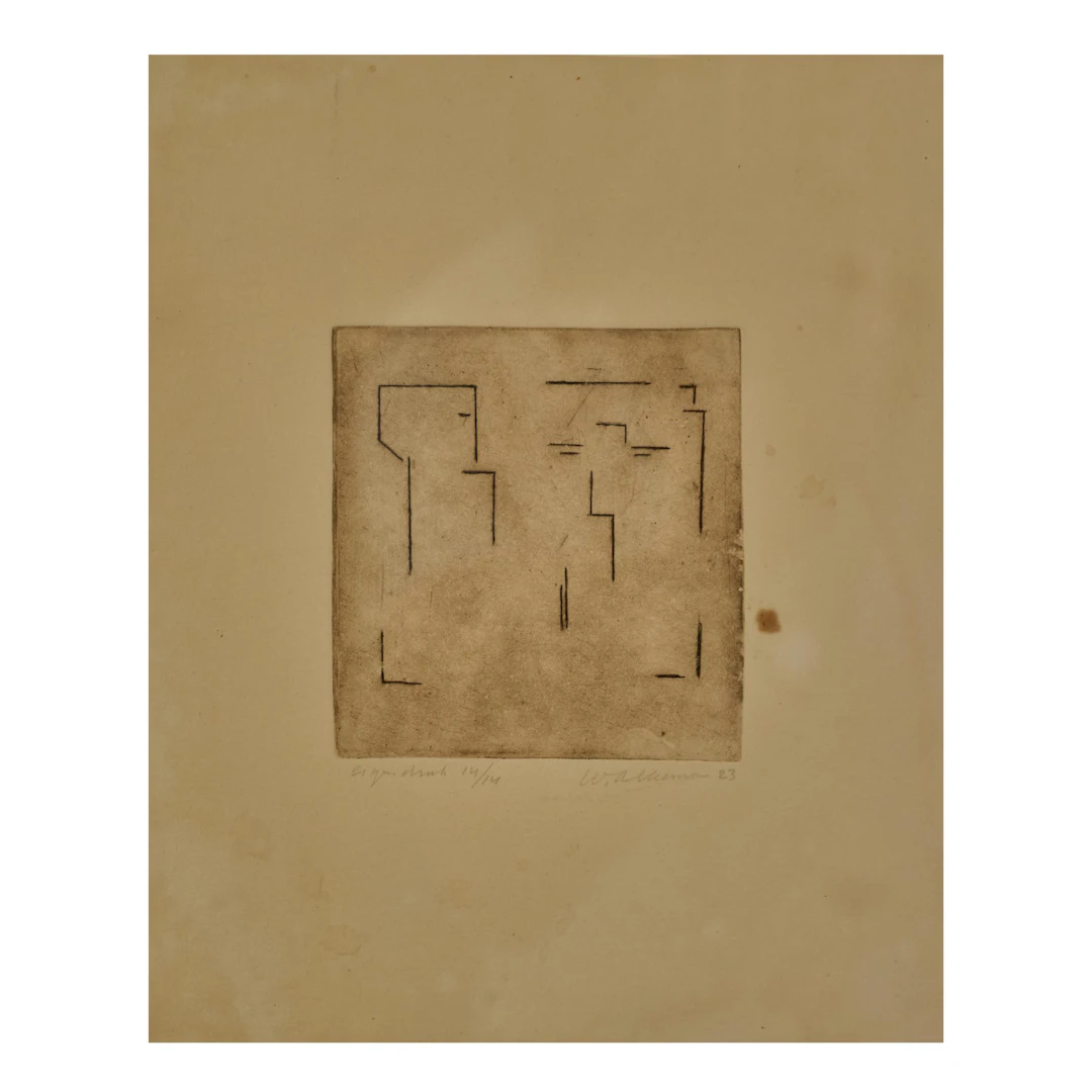 Wobbe Alkema (1900 Nieuw-Buinen - 1984 Kampen) Ohne Titel, 1923