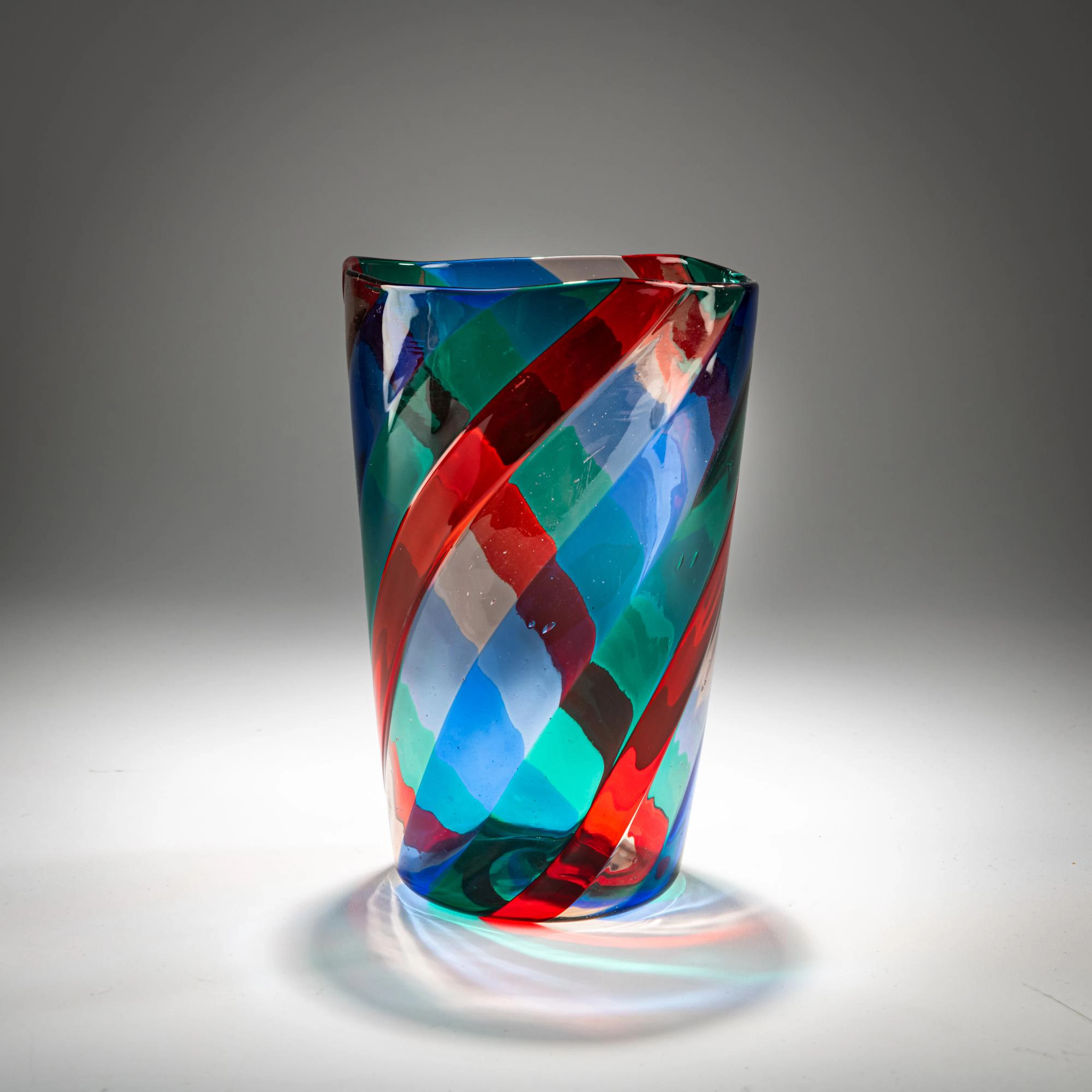 Fulvio Bianconi Vase 'A canne ritorte', um 1951