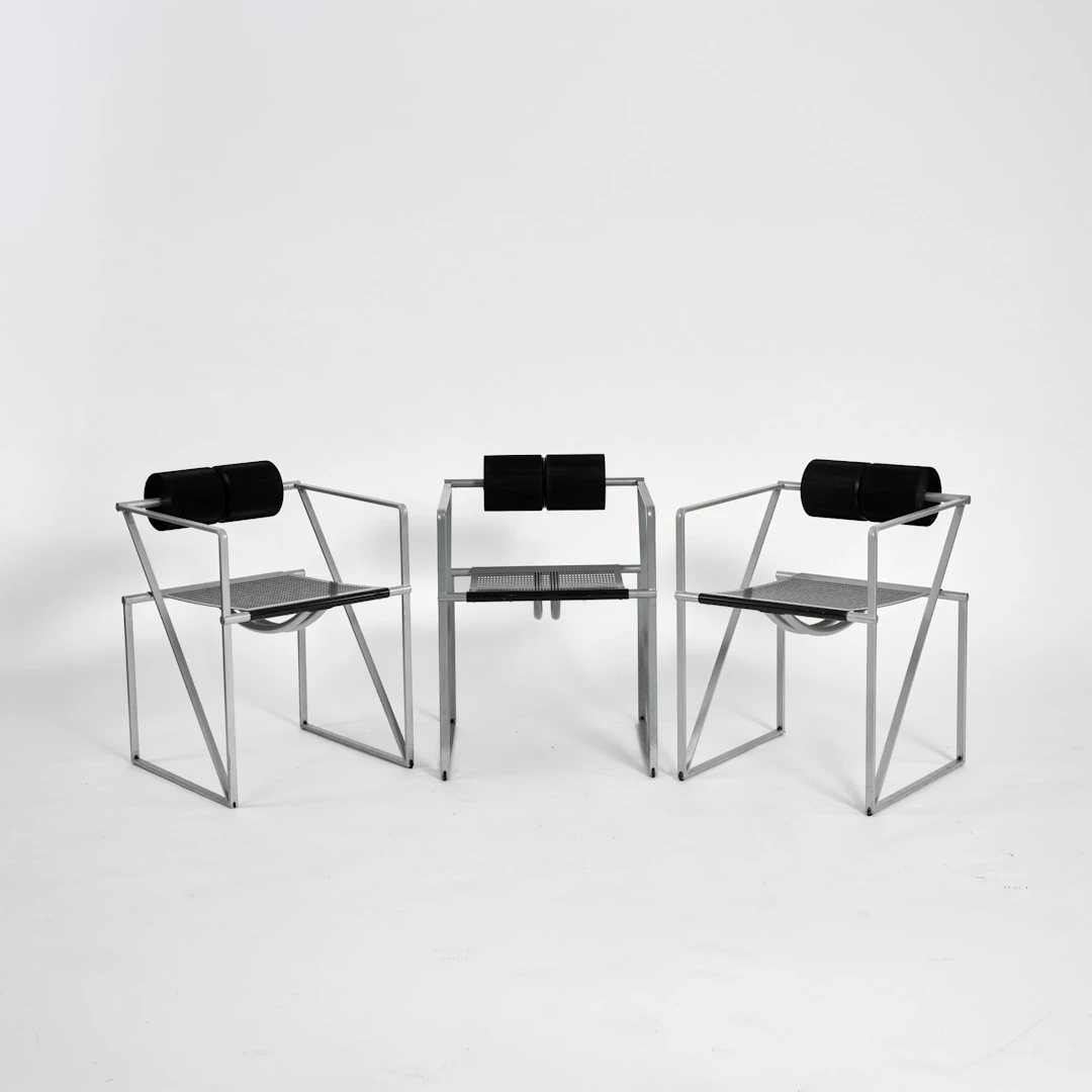 Mario Botta Drei Armlehnstühle 'Seconda', 1982 (Entwurf)