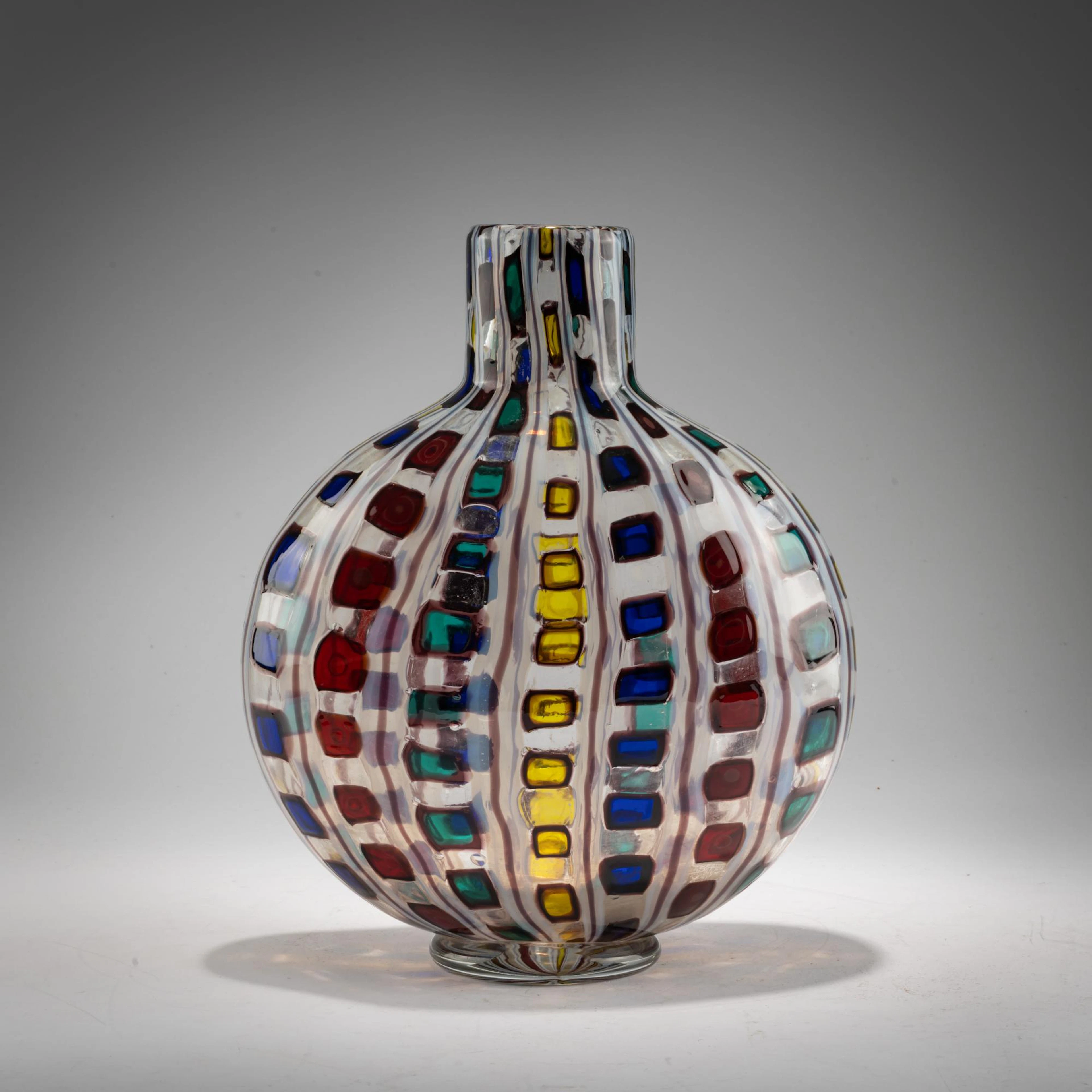 Ercole Barovier Vase 'Diamantati', 1968