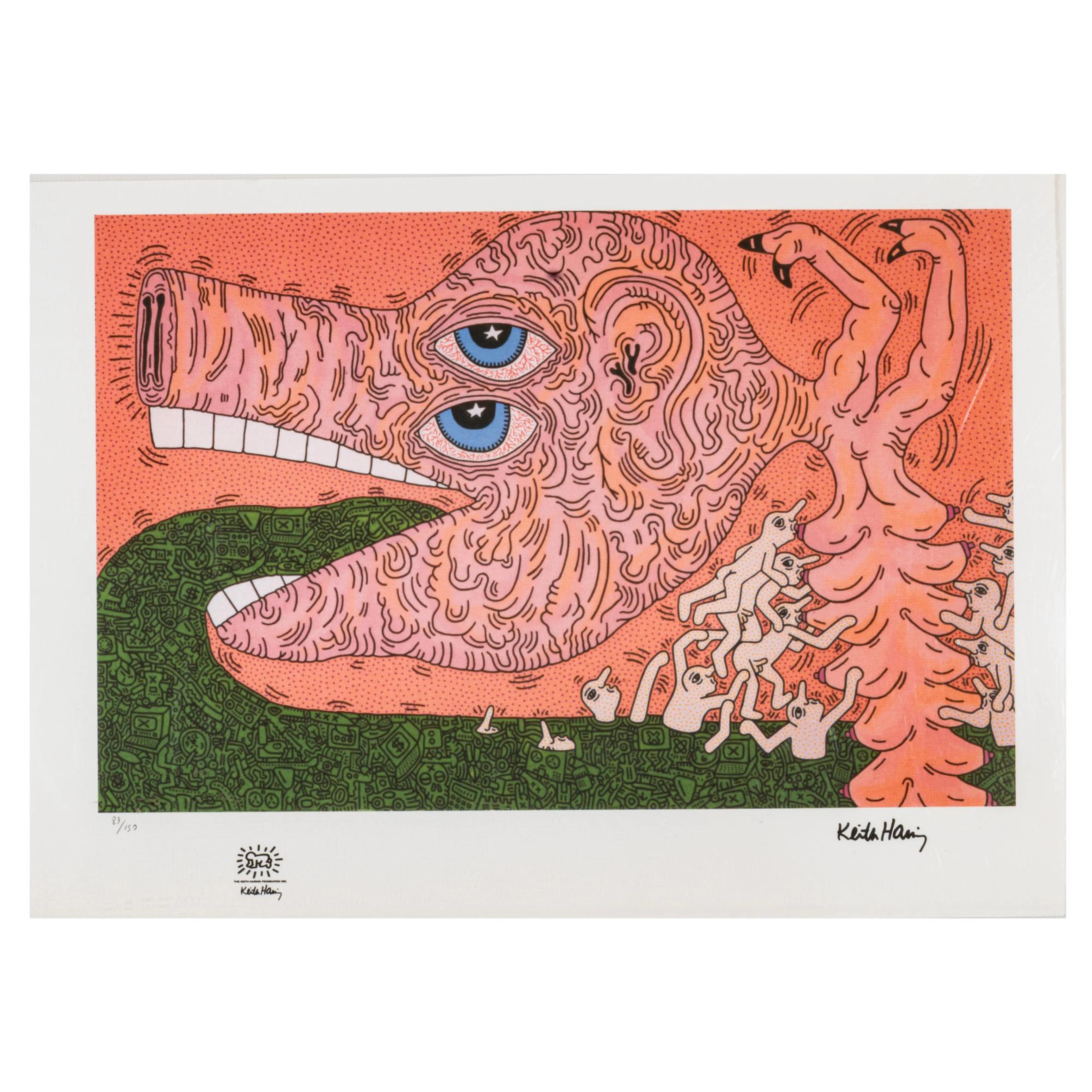 Keith Haring (1958 Reading, PA - 1990 New York) (nach) Ohne Titel
