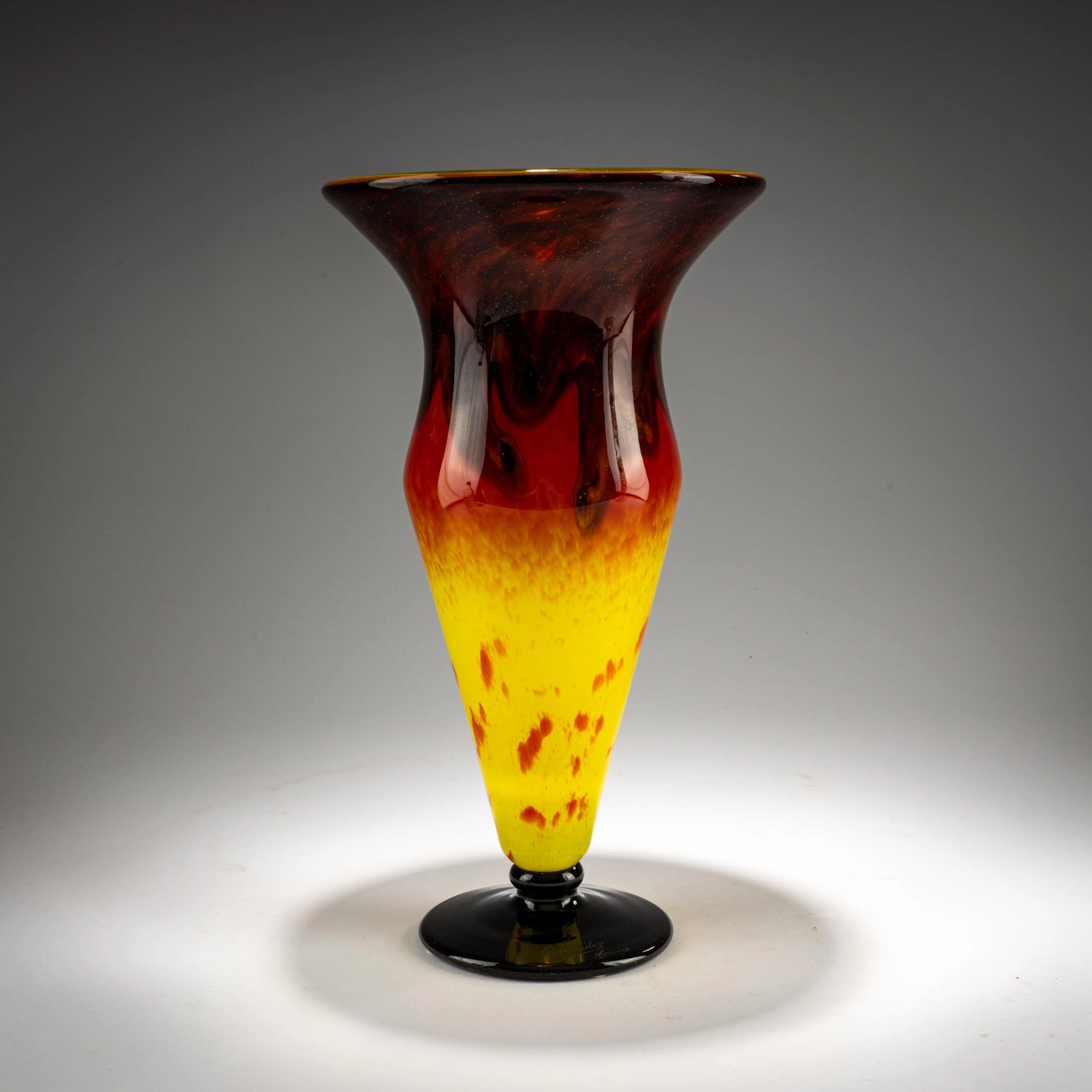 Verreries Schneider, Epinay-sur-Seine Vase 'Jades', 1918-33