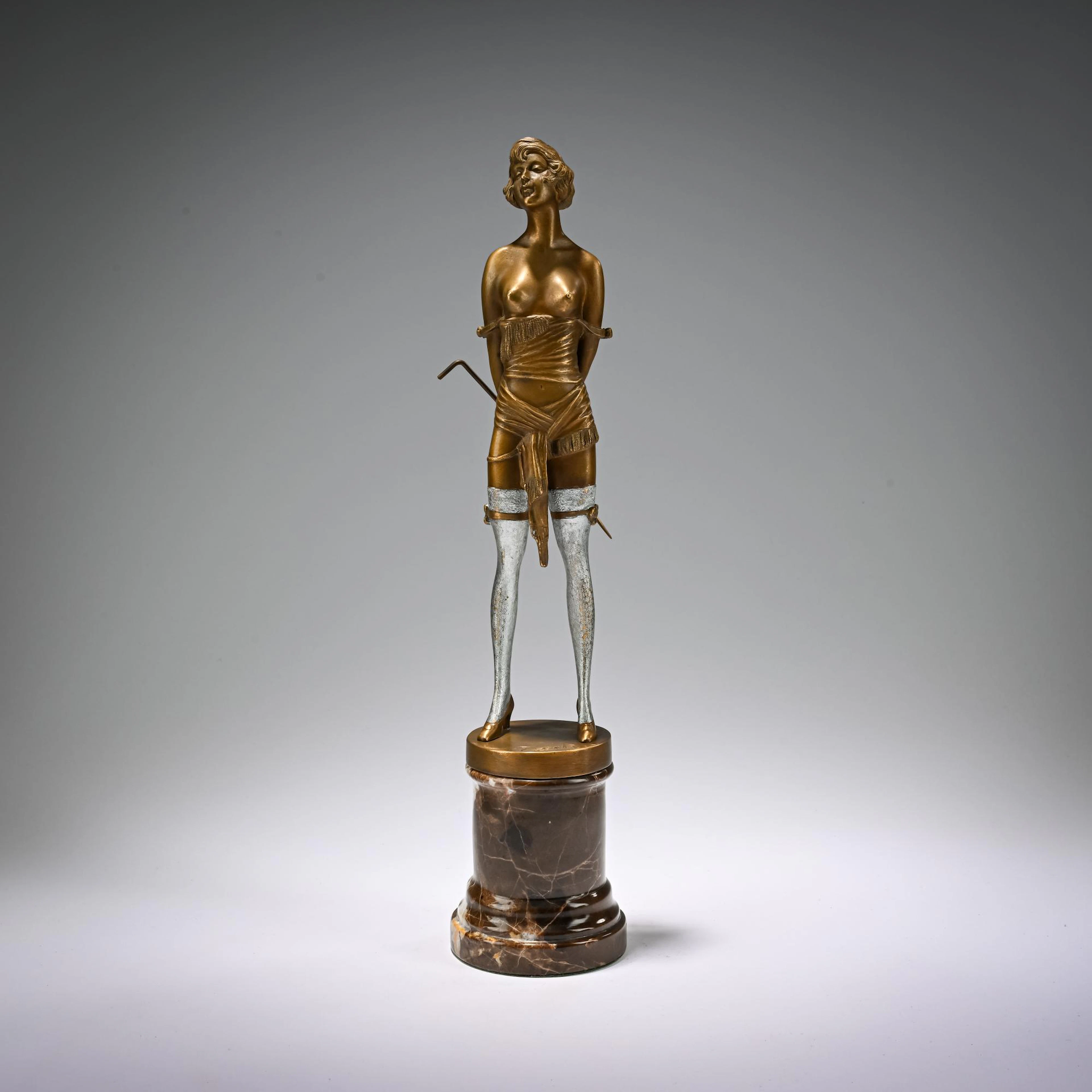 Bruno Zach Bronzefigur 'La Cravache', um 1925