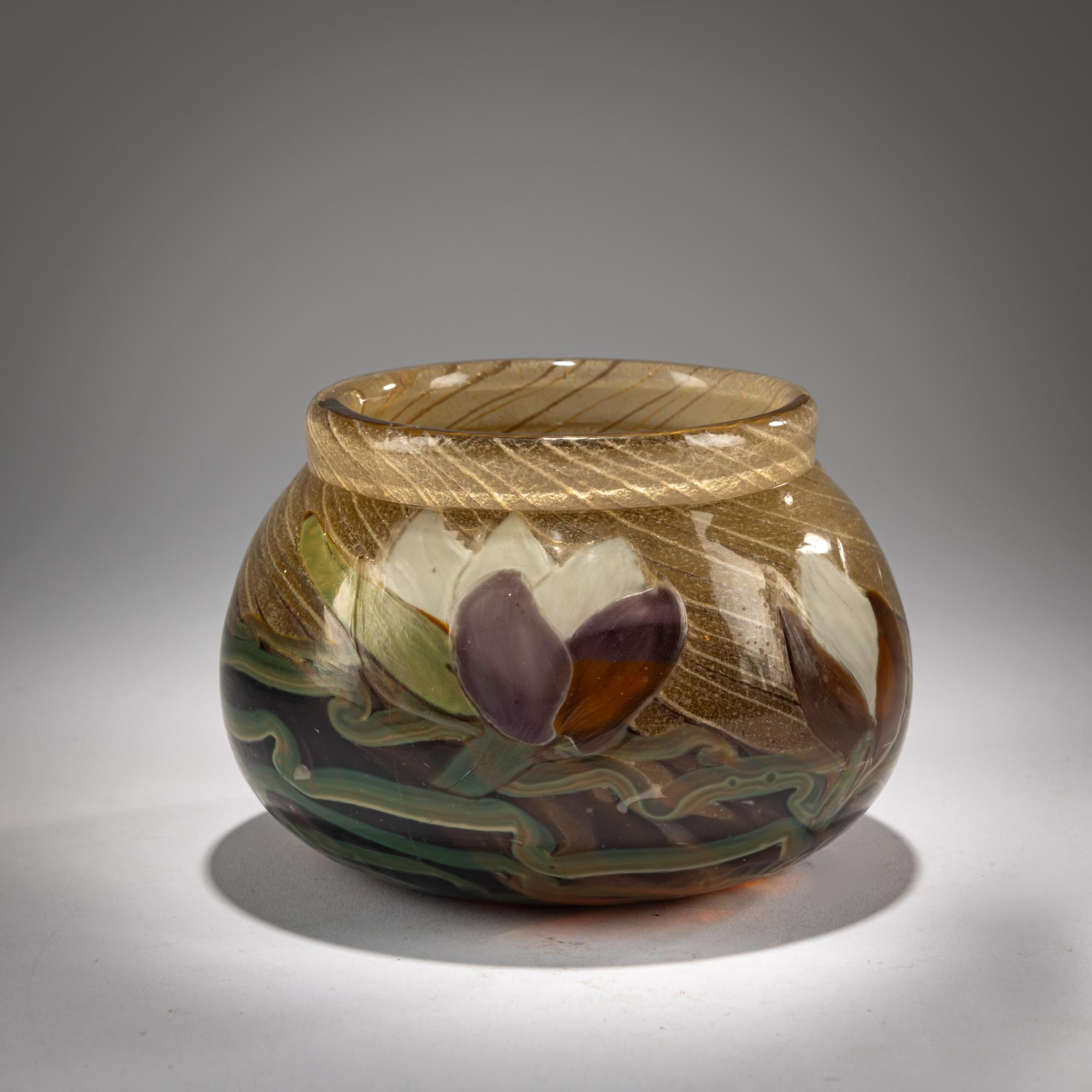 Emile Gallé, Nancy Marqueterie-Schale, um 1900
