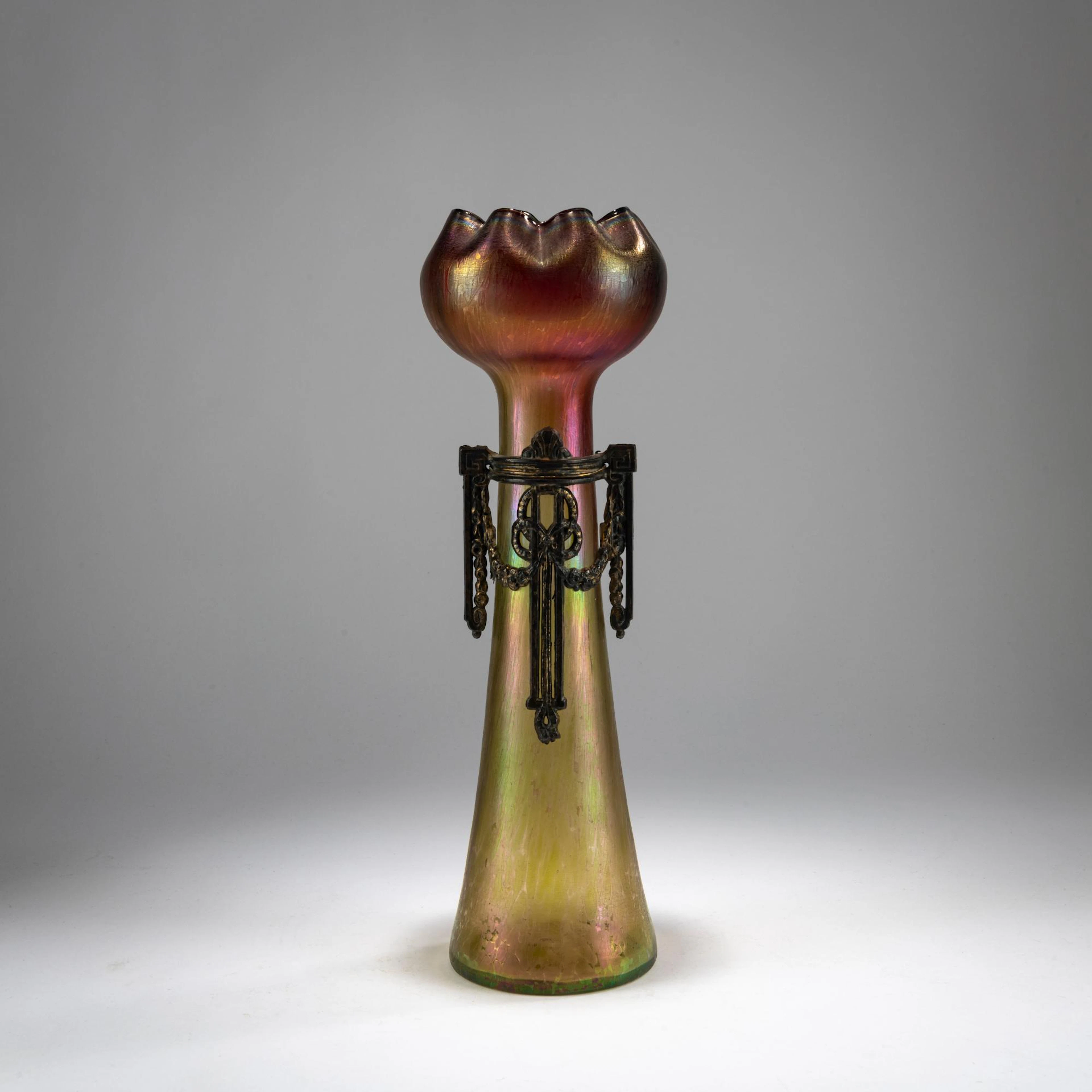 Josef Rindskopf Söhne, Teplitz-Schönau Hyazintenvase mit montierten