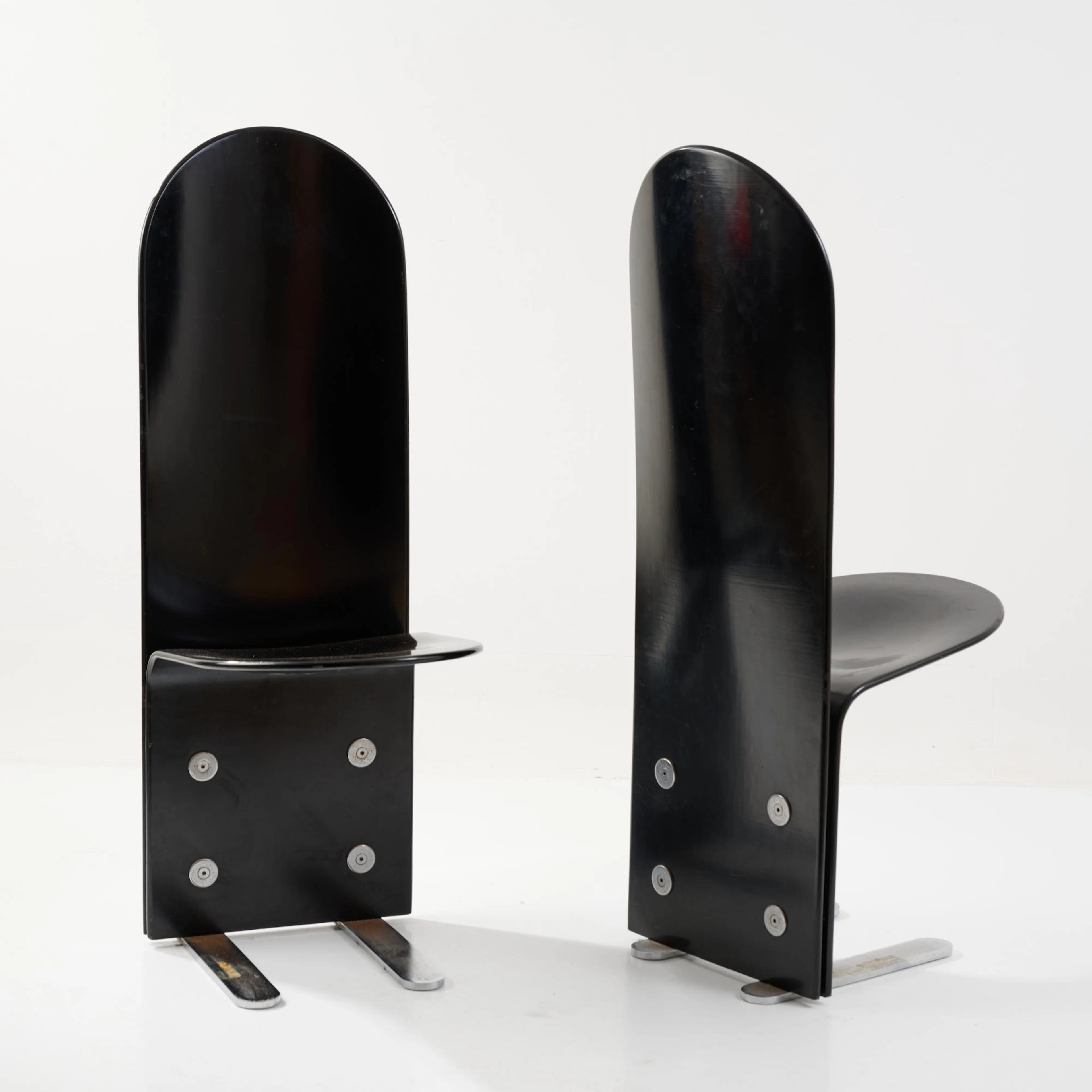 Luigi Saccardo Zwei Stühle 'Pellicano', um 1970 (Entwurf)