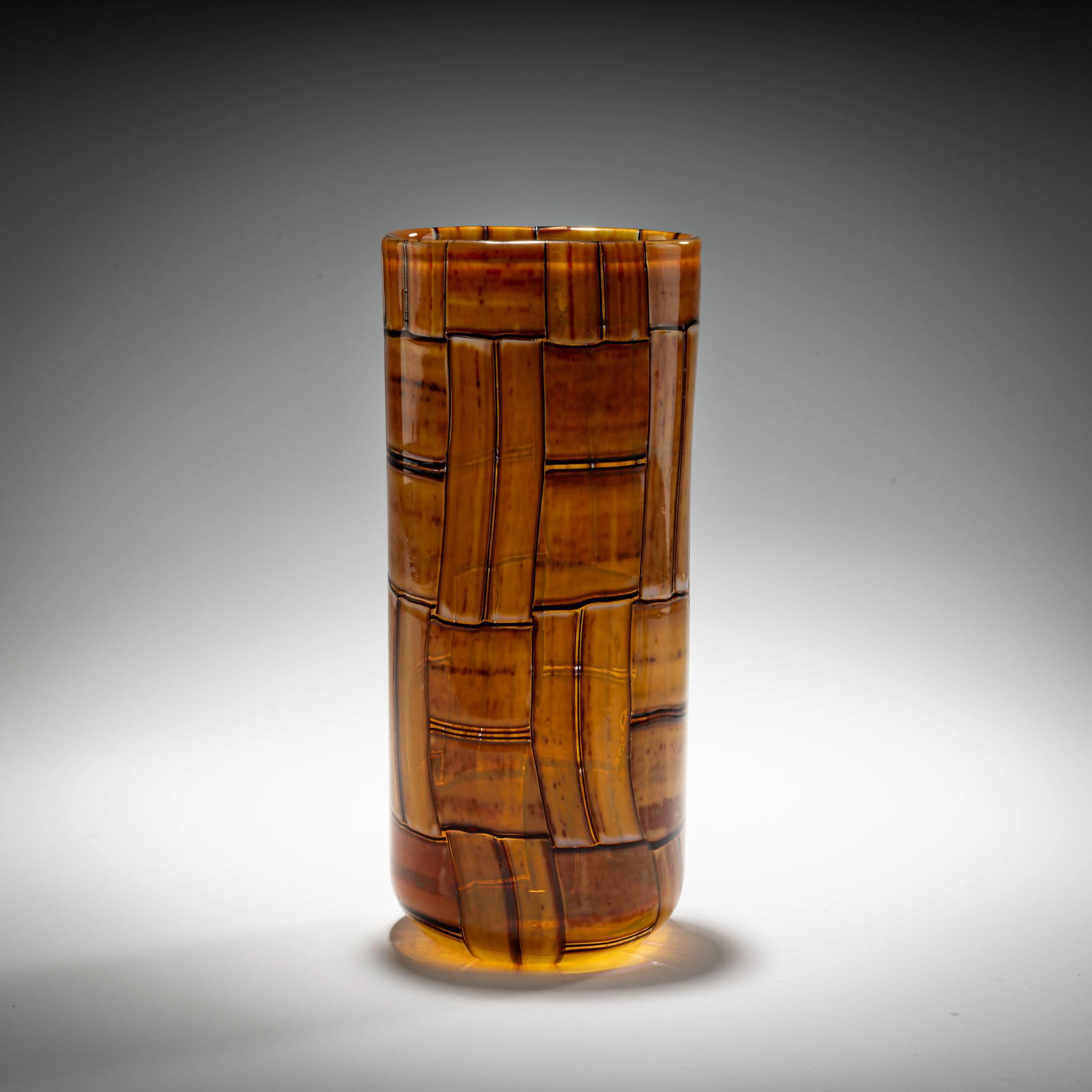 Ercole Barovier Vase 'Tessere ambra', 1957
