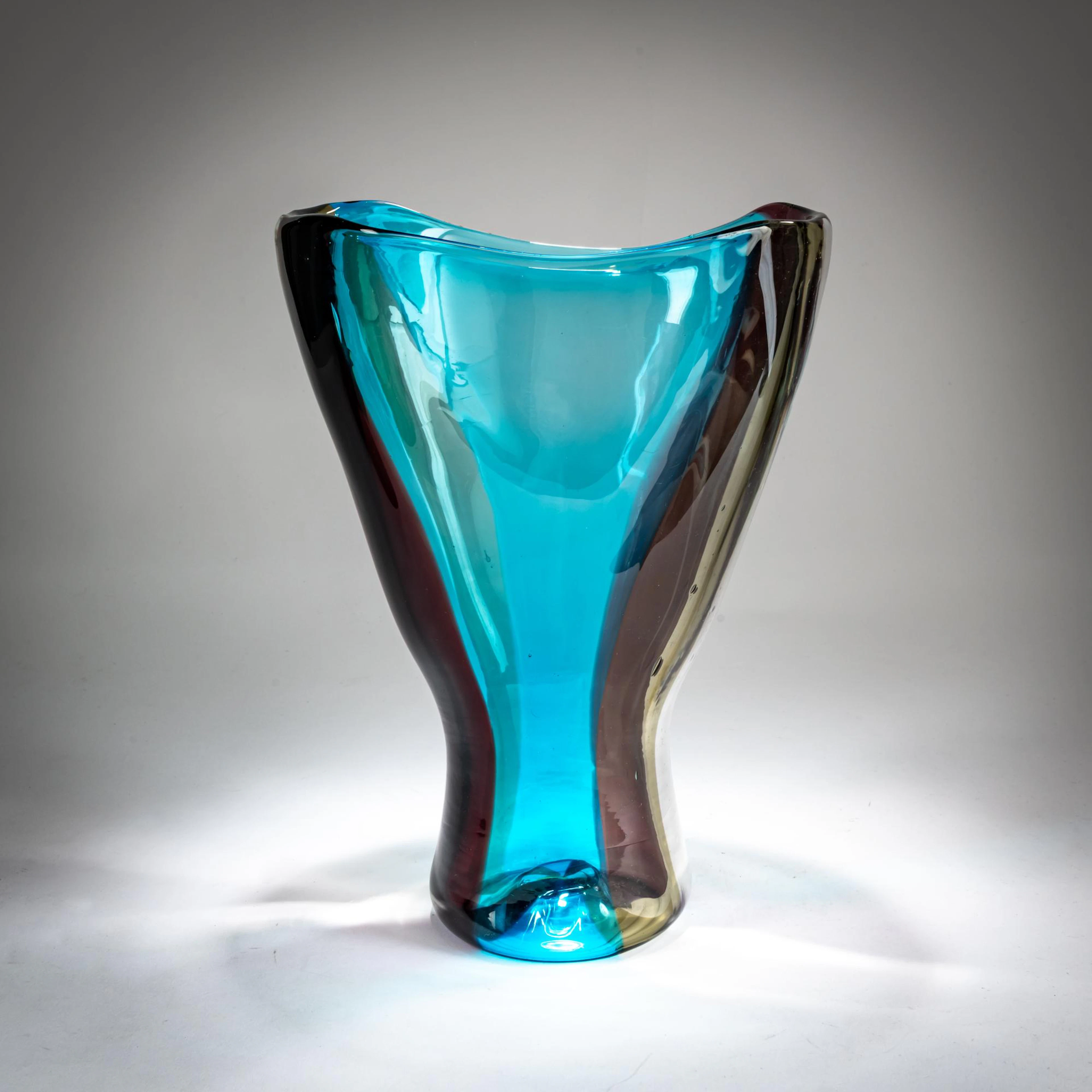 Fulvio Bianconi Vase 'A fasce verticale', um 1951