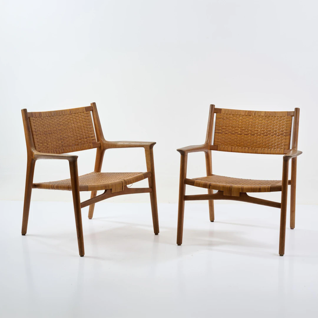 Hans J. Wegner Zwei Armlehnsessel 'JH 516', 1951 (Entwurf)