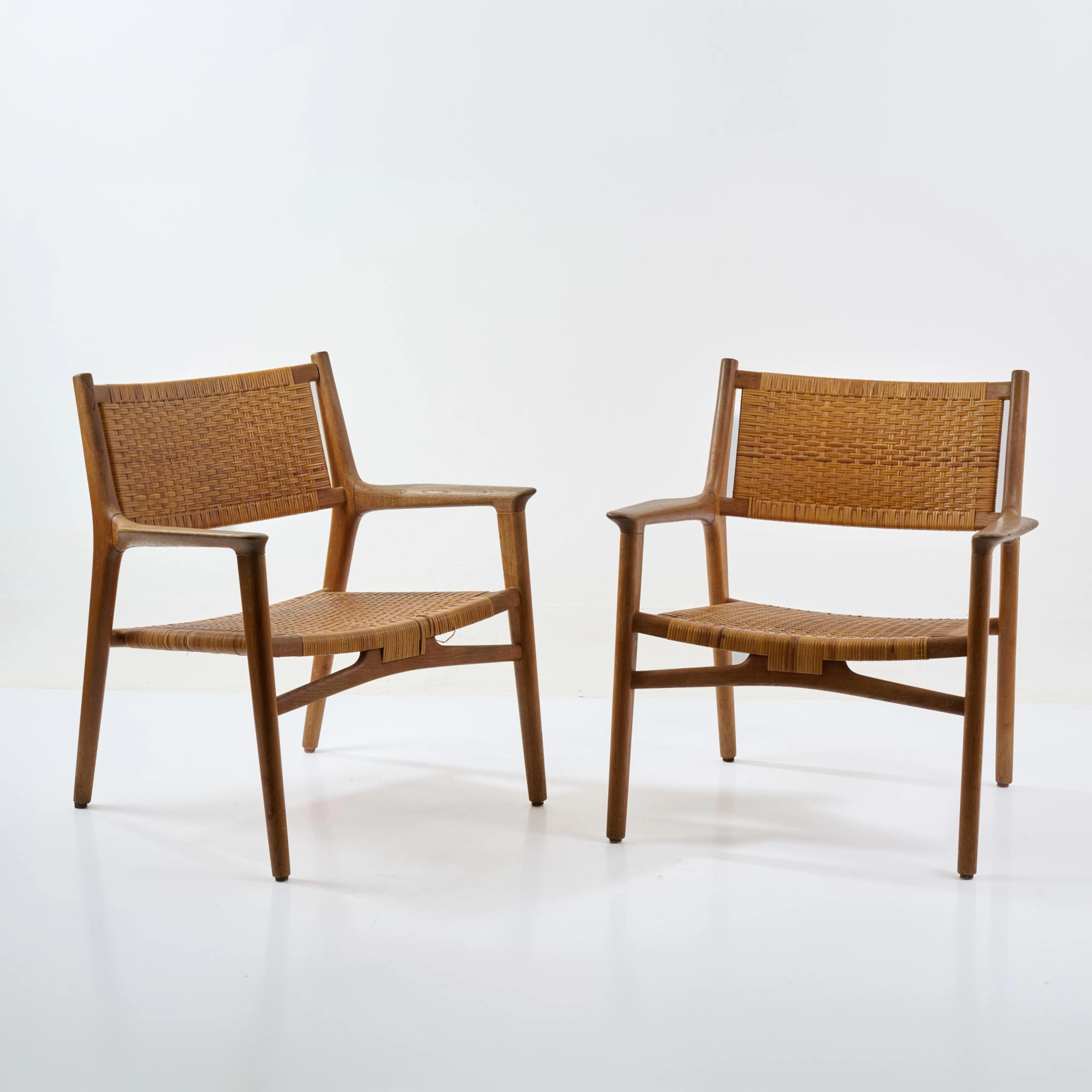 Hans J. Wegner Zwei Armlehnsessel 'JH 516', 1951 (Entwurf)