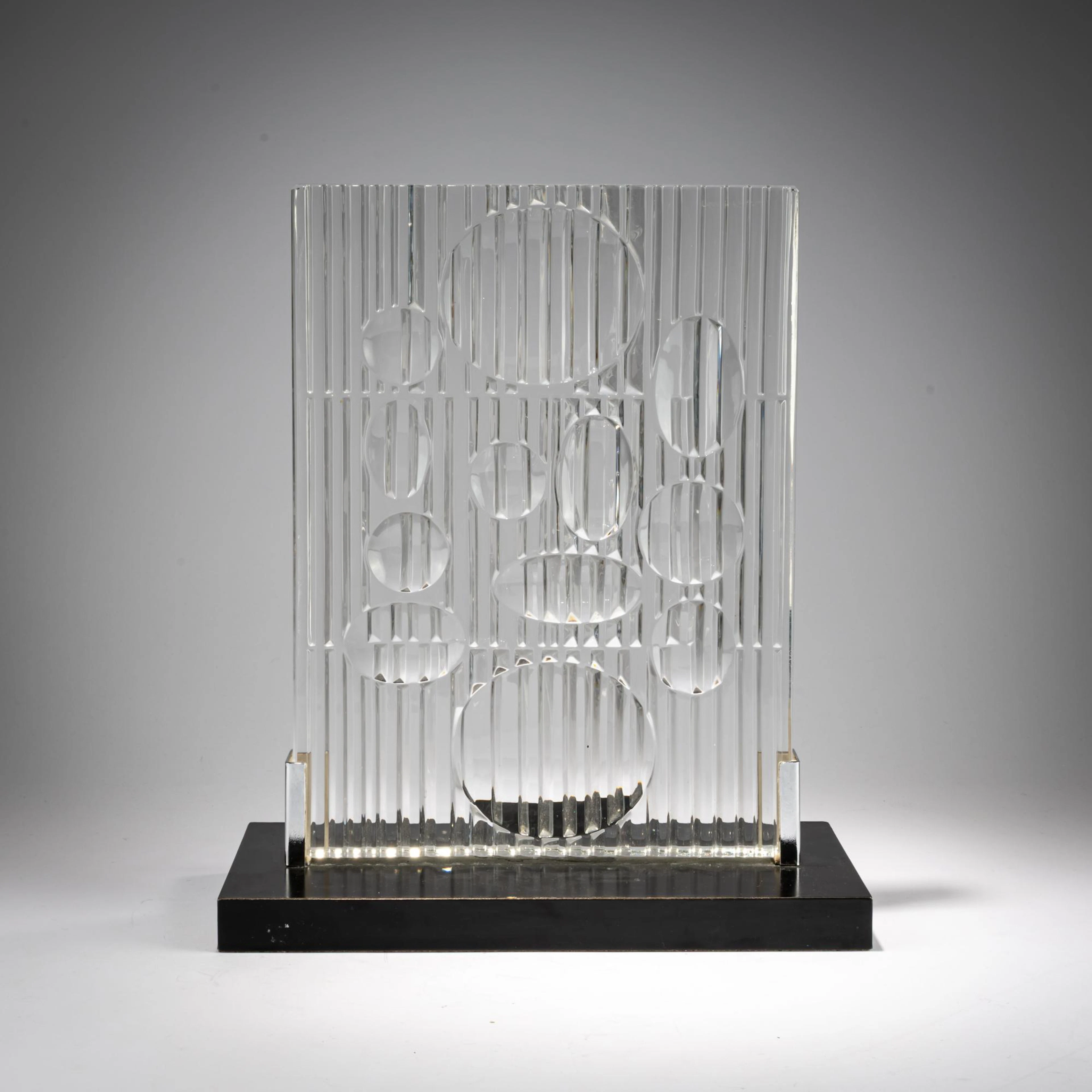 Victor Vasarely Glasobjekt 'Erebus', 1982 (Entwurf)