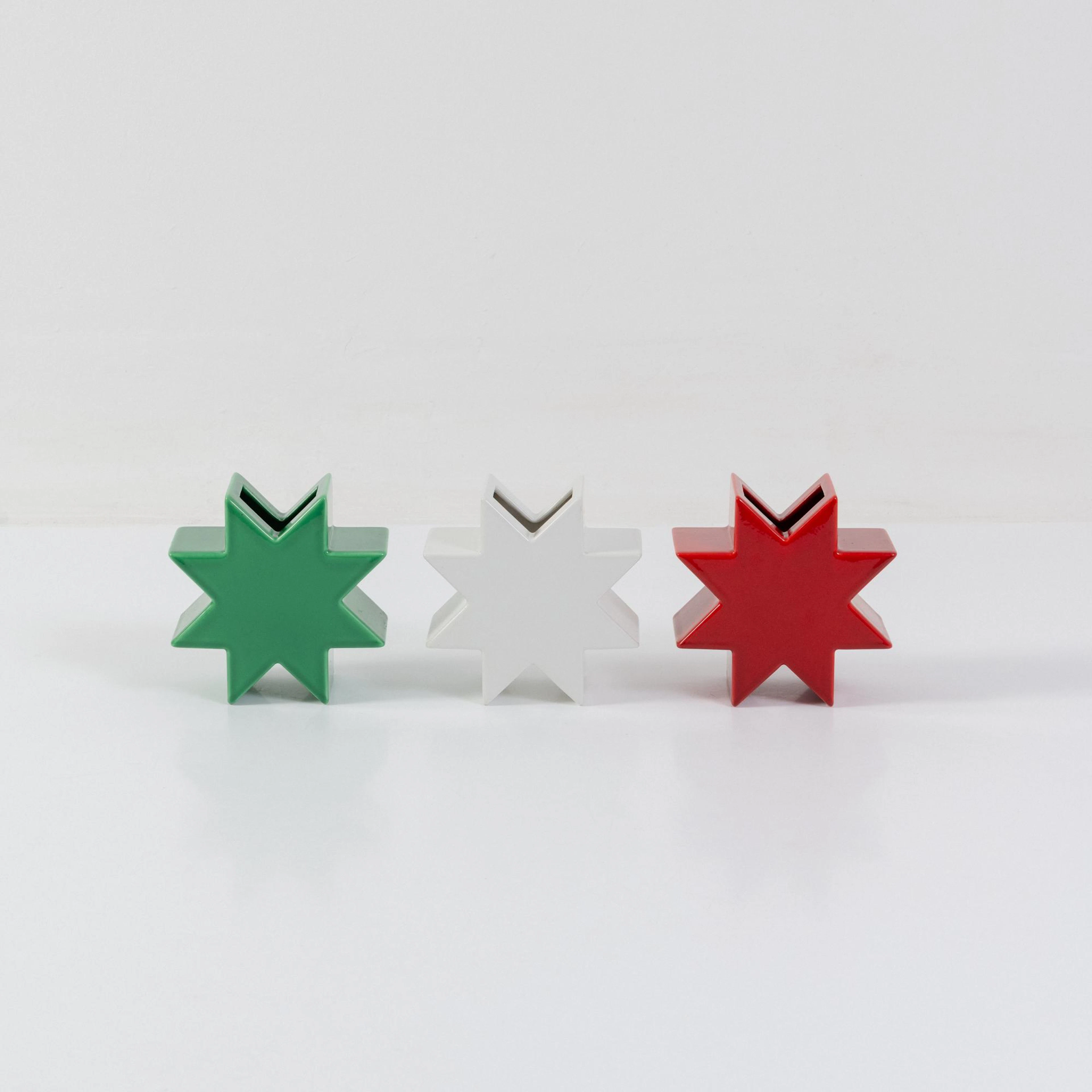 Ettore Sottsass Drei Vasen 'hsing' aus der Serie 'Ceramiche Pop'