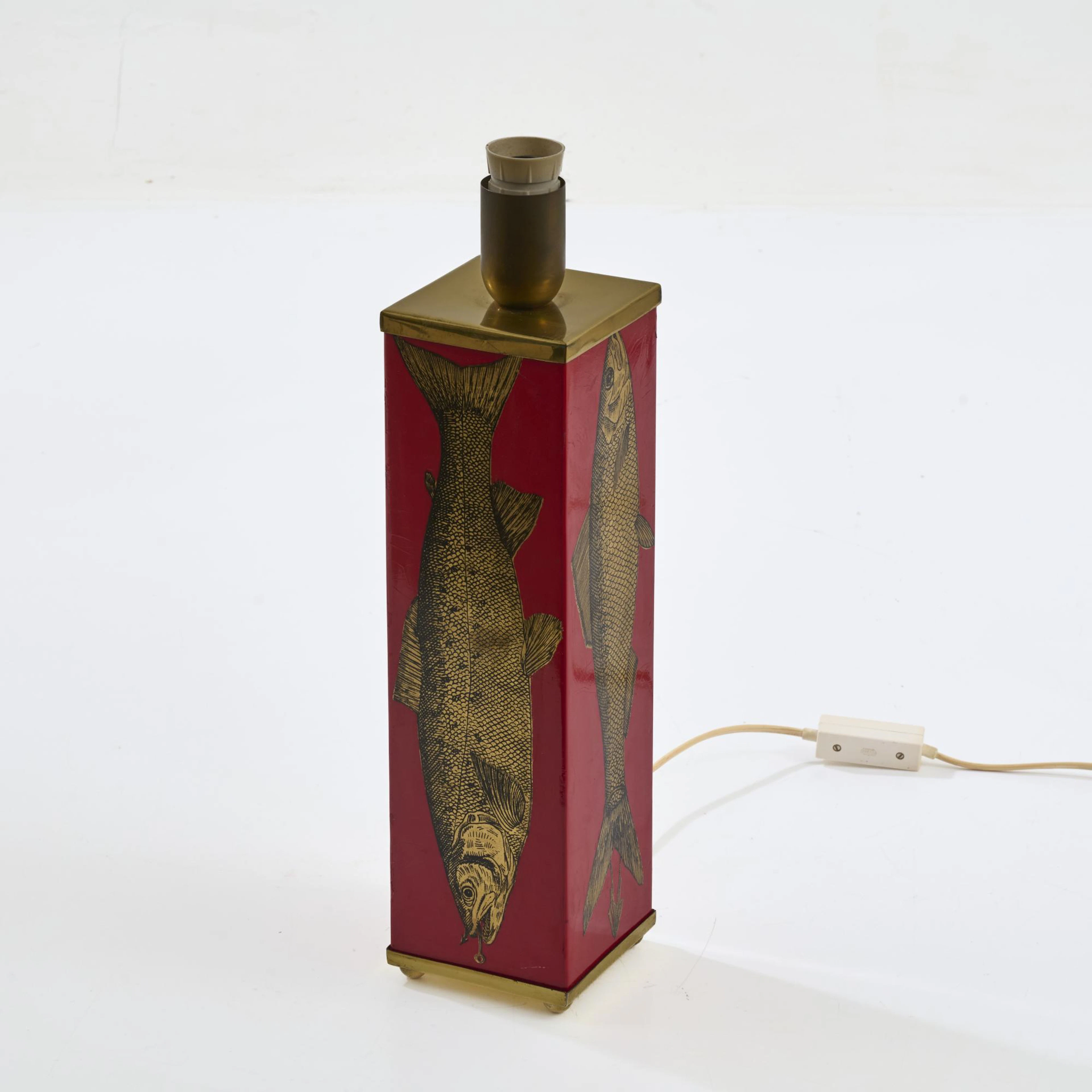 Piero Fornasetti Tisch- / Bodenleuchte 'Pesce', um 1955