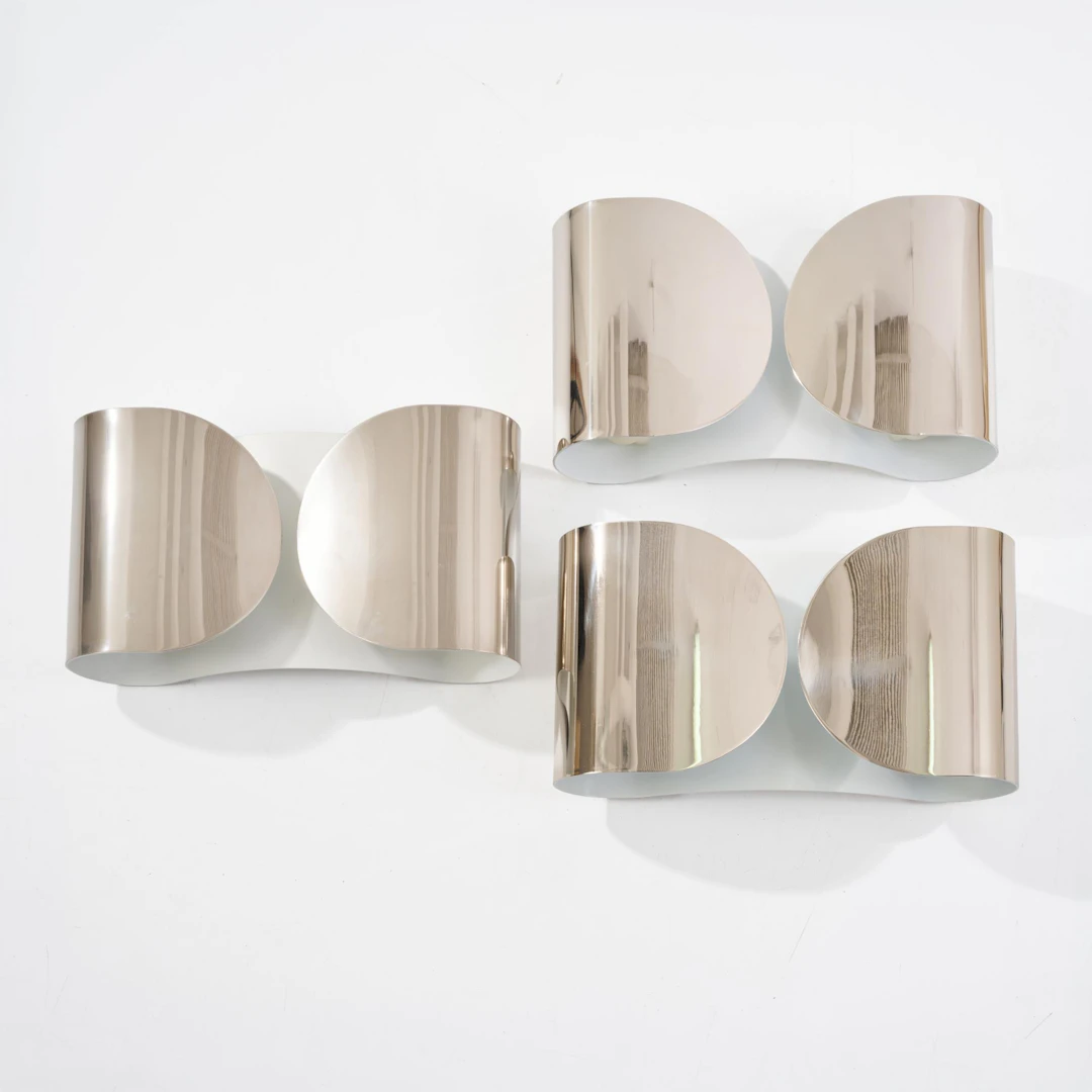 Tobia Scarpa Drei Wandleuchten 'Foglio', 1966 (Entwurf)