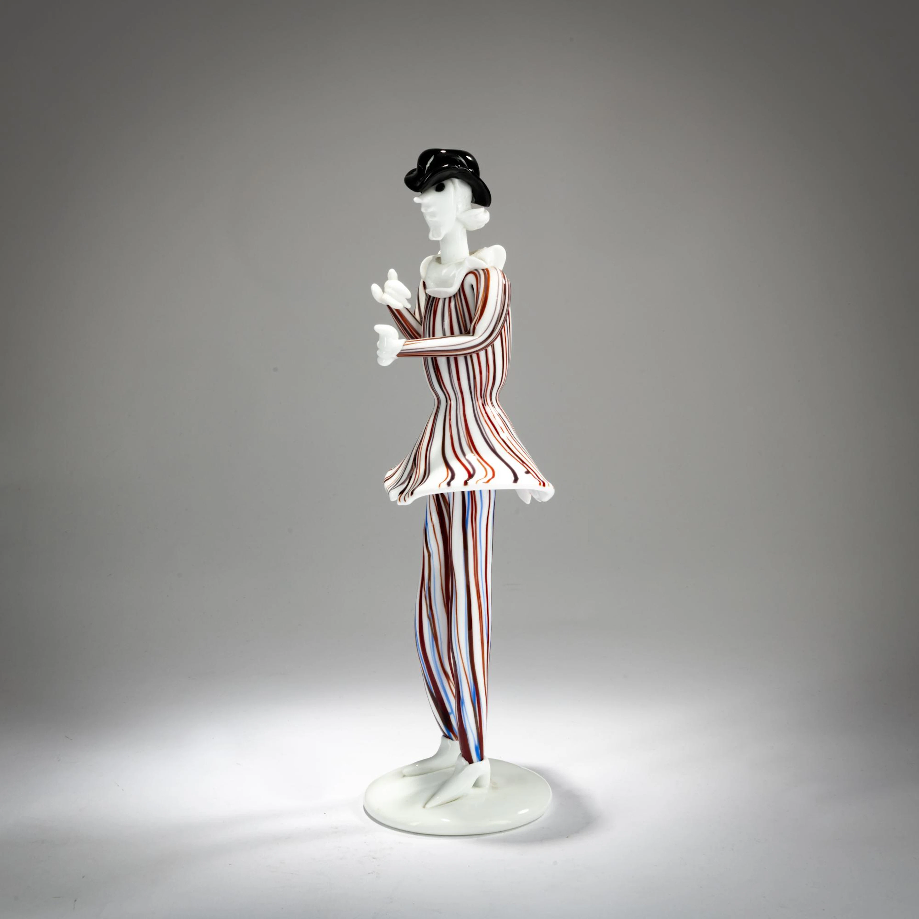 Fulvio Bianconi Figur wohl aus der 'Commedia del'Arte'-Gruppe, 1947/48
