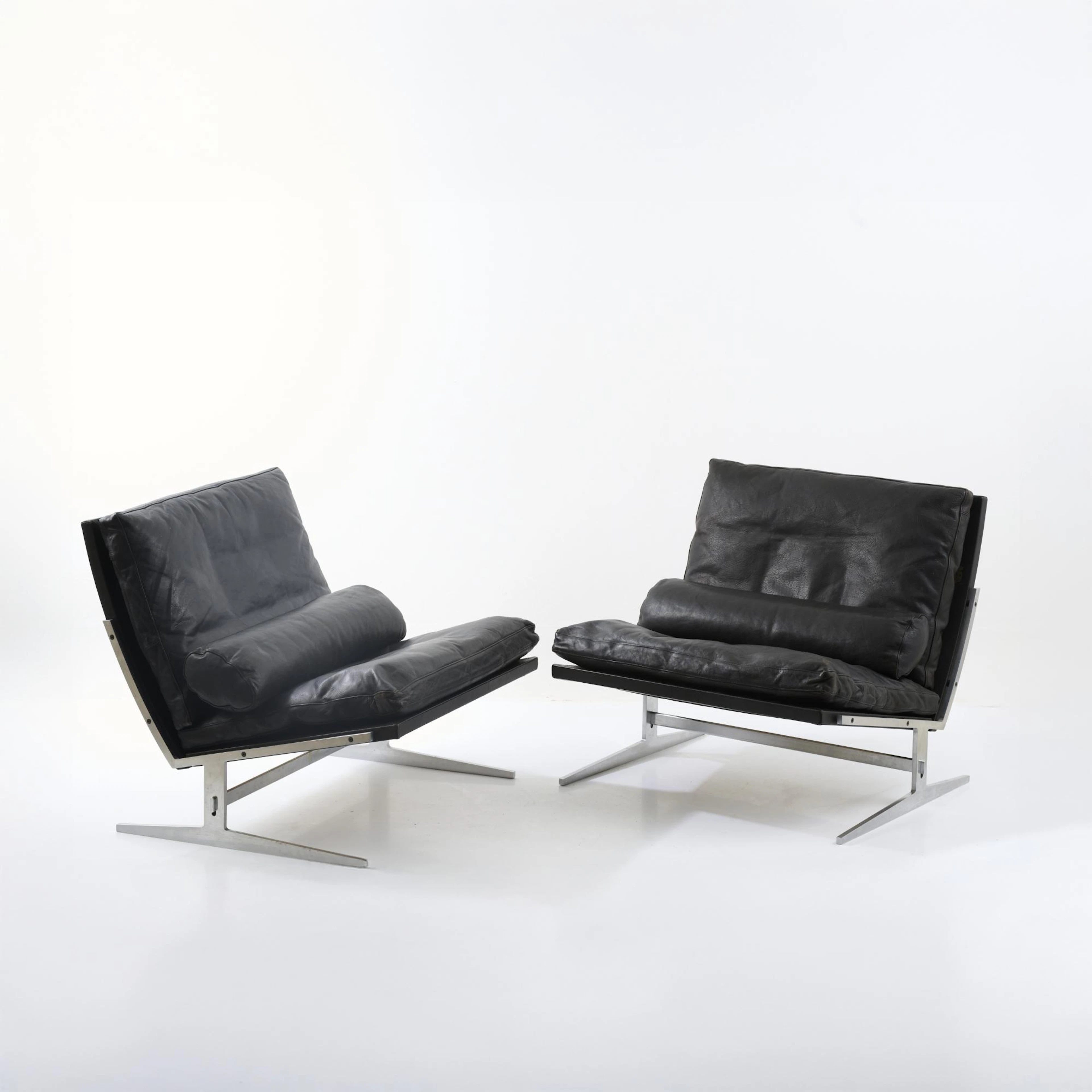 Preben Fabricius; Jørgen Kastholm Zwei Sessel 'BO 561', 1963