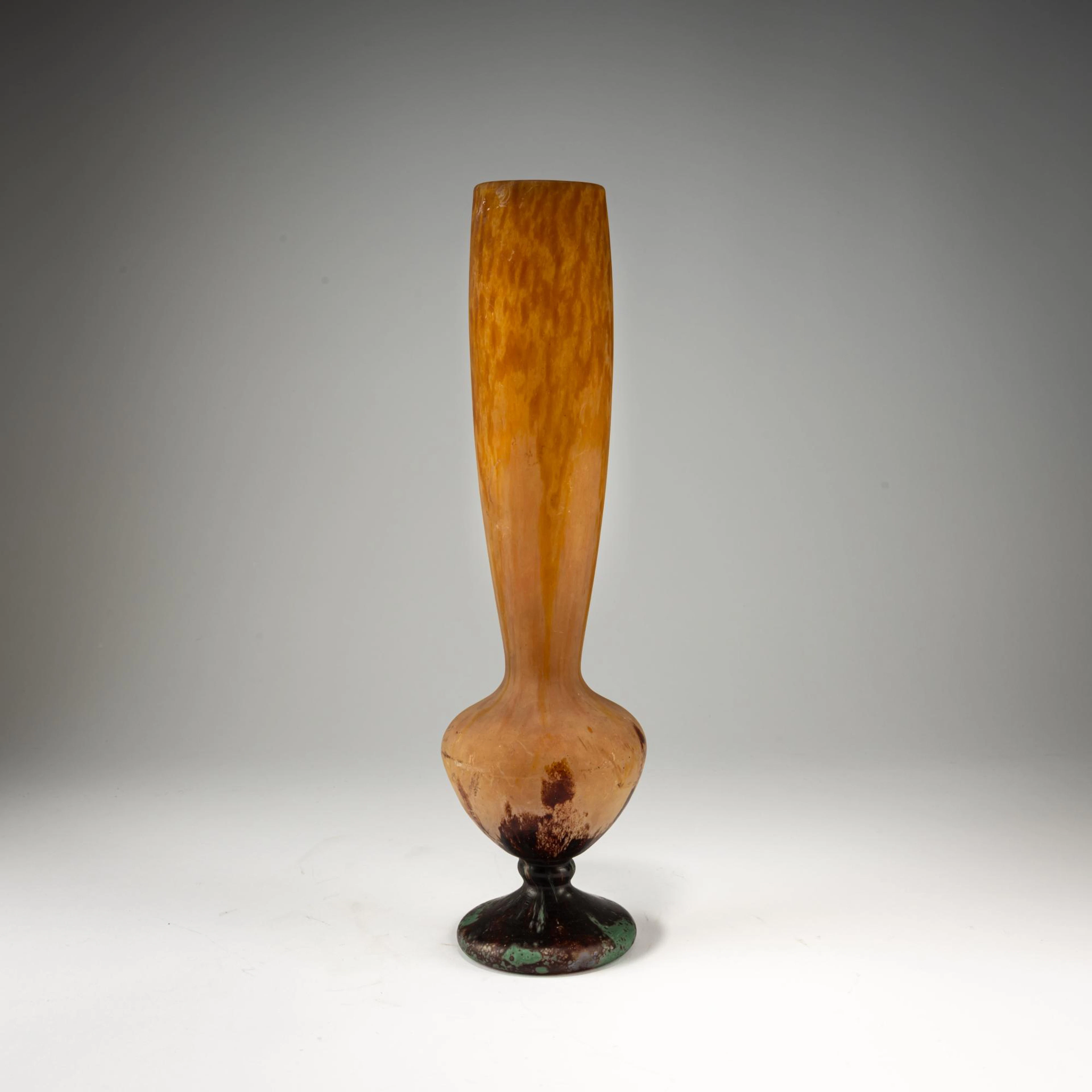 Daum Frères, Nancy Hohe Vase, um 1910