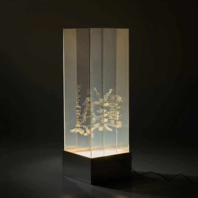 Bruno di Bello (zugeschrieben) Lichtskulptur, 1972 (Entwurf)