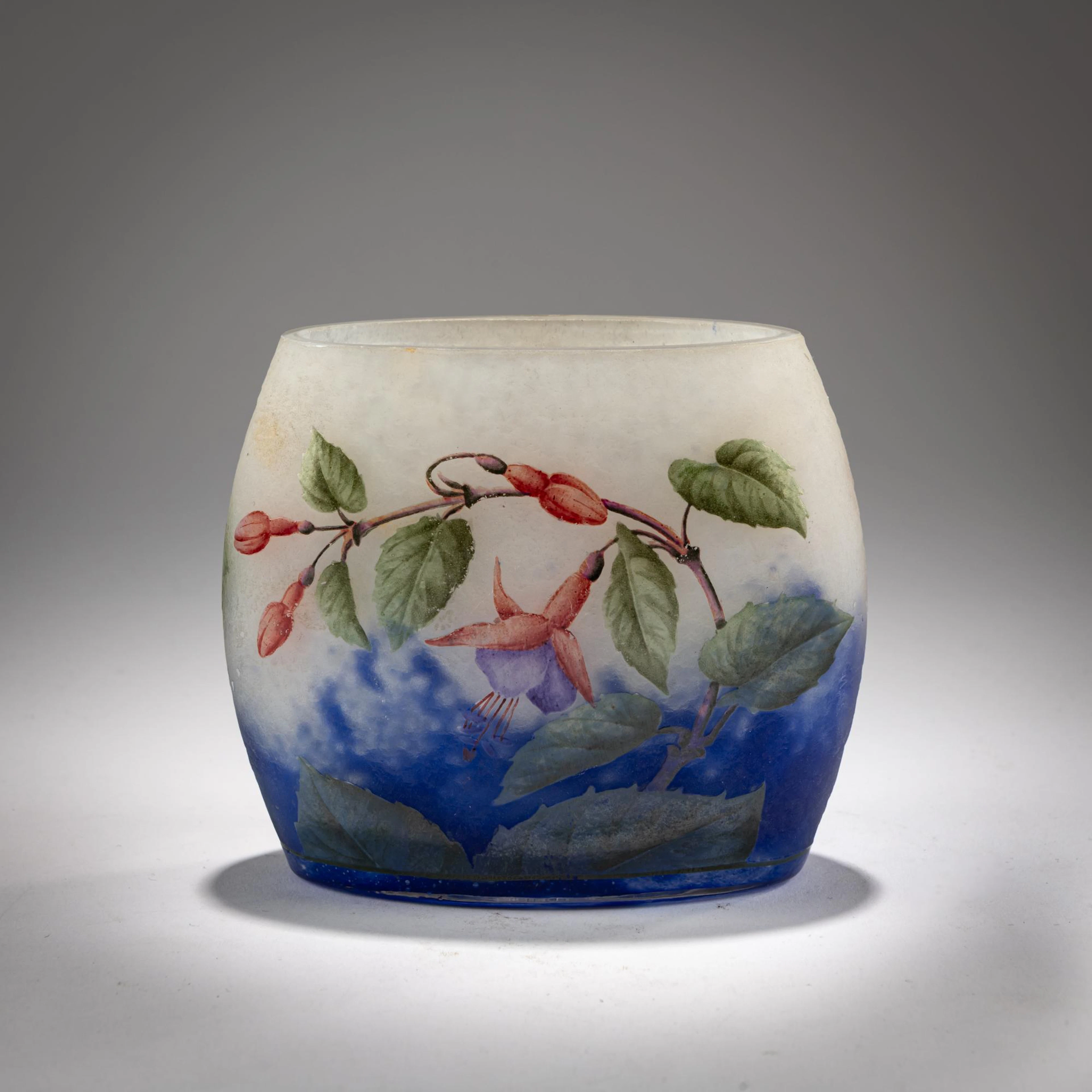 Daum Frères, Nancy Vase 'Fuchsias', 1905-10