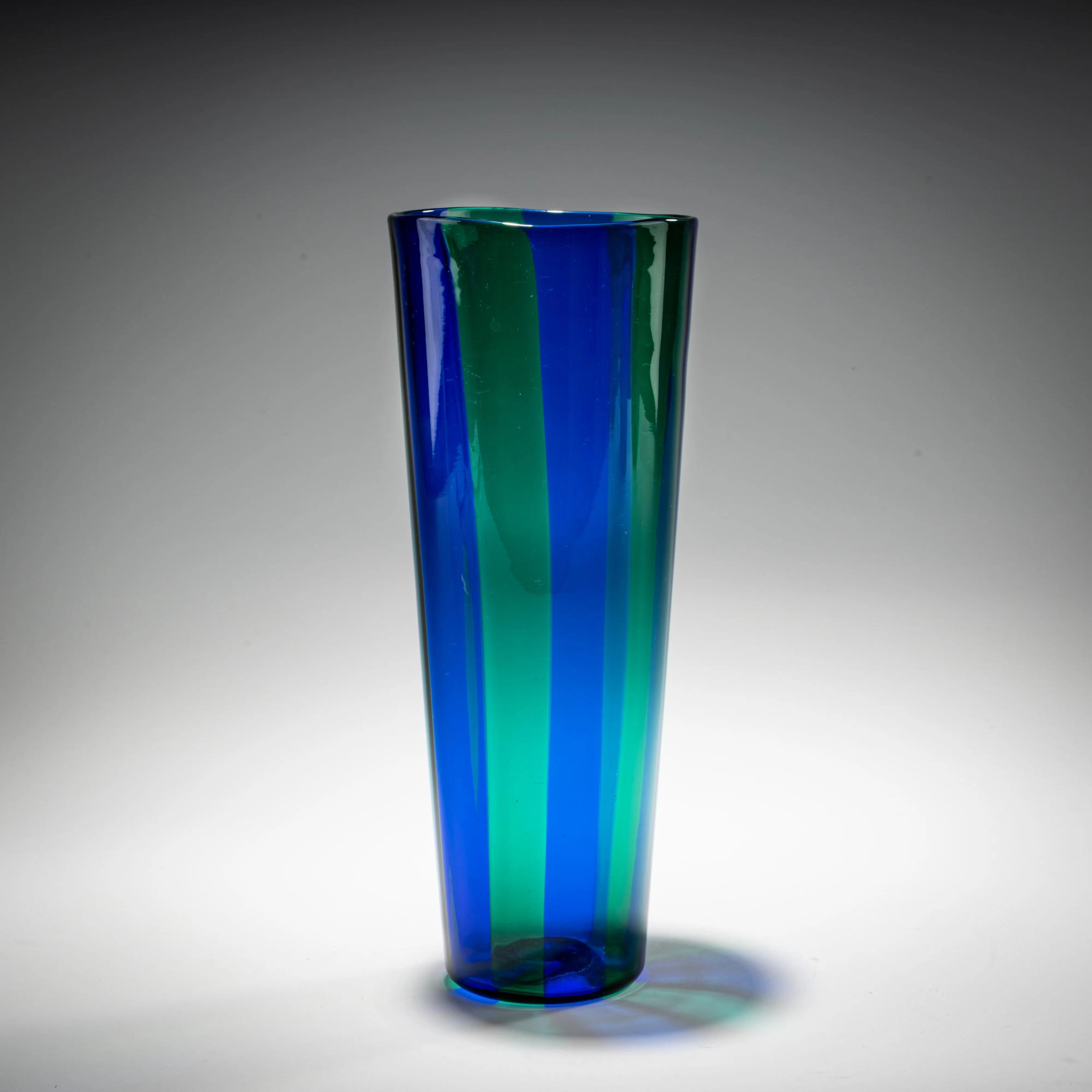 Fulvio Bianconi Vase 'A fasce verticali', 1950er Jahre