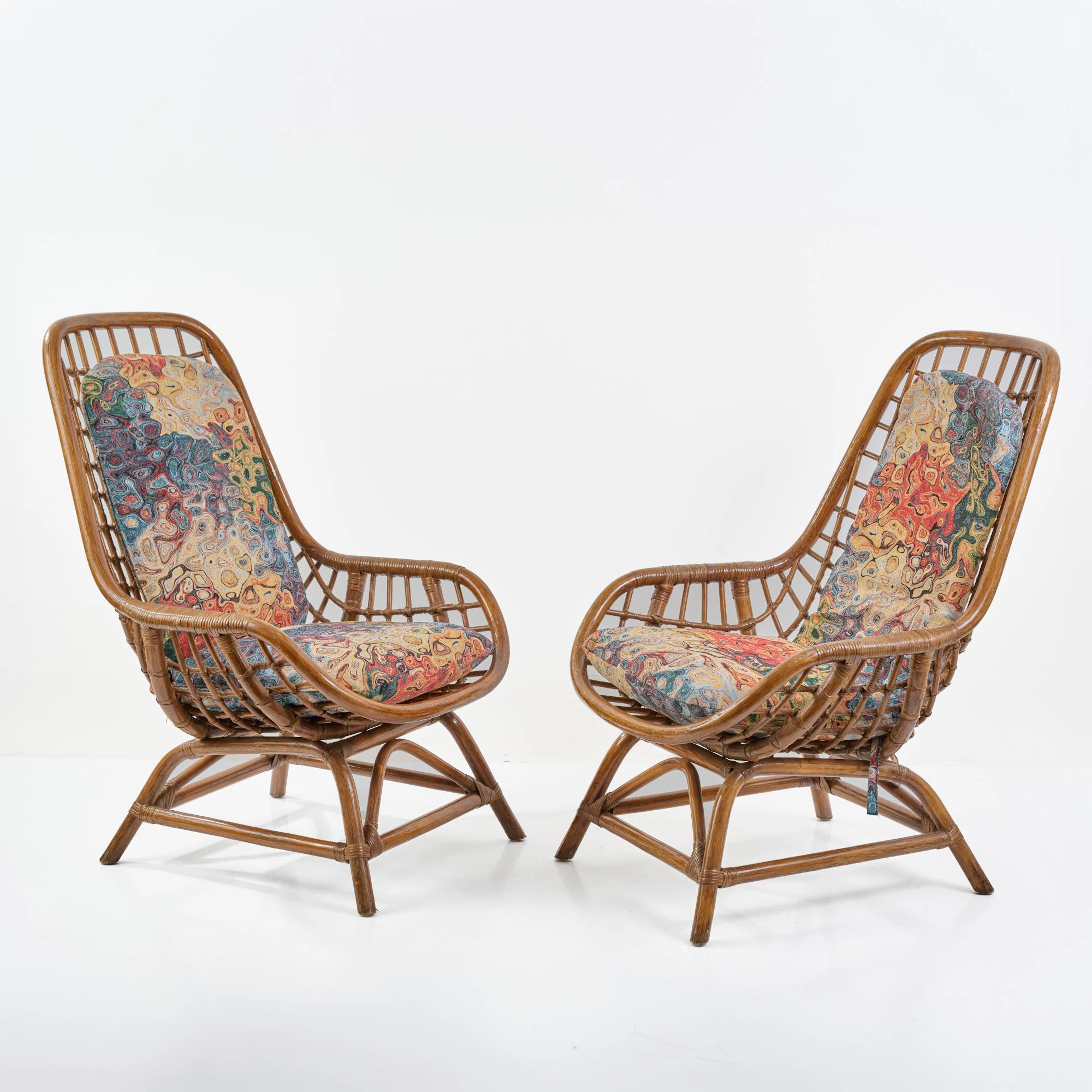 Vittorio Bonacina & C., Como Zwei Armlehnstühle, um 1955 (Entwurf)