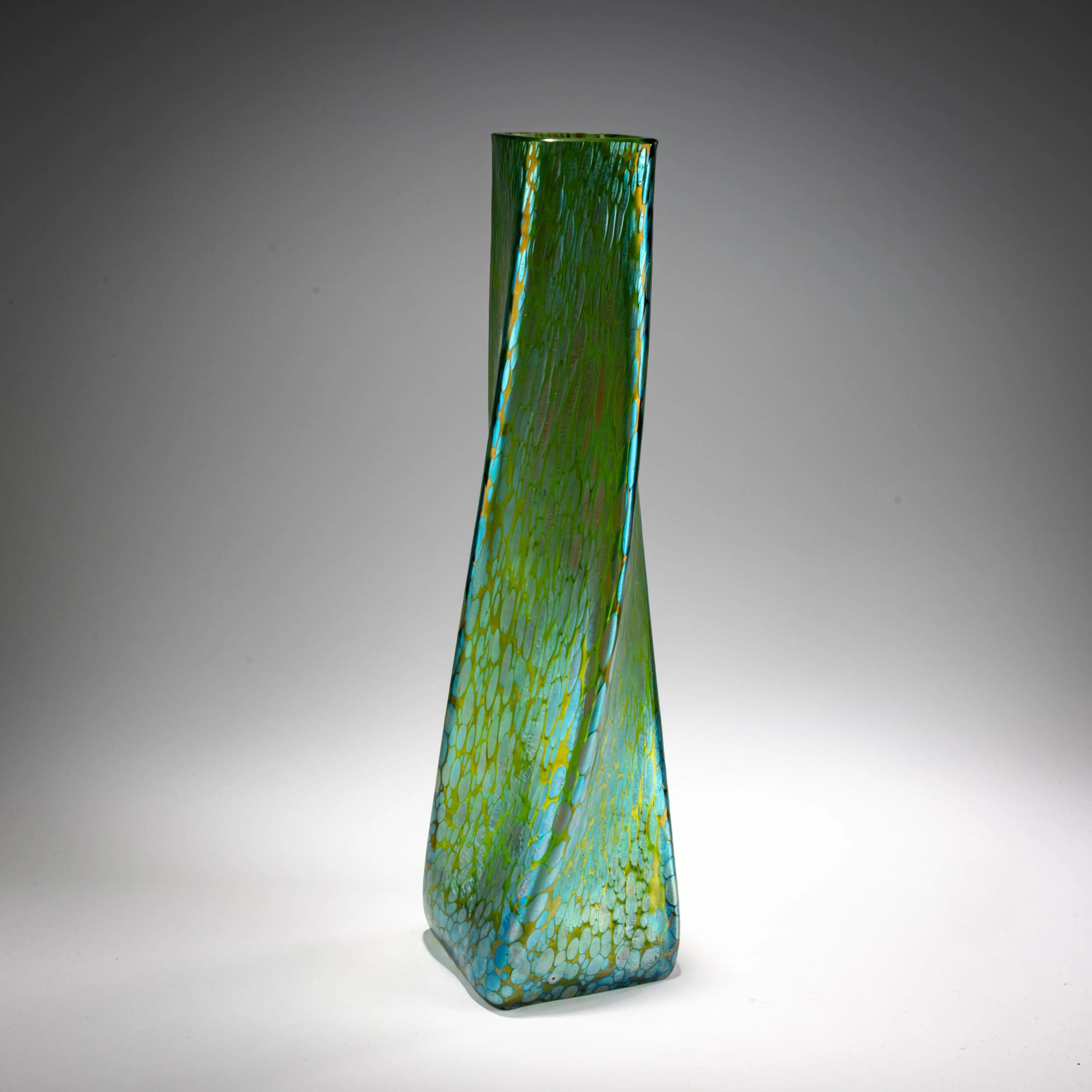 Lötz Wwe., Klostermühle Vase 'creta Papillon', 1898-1900