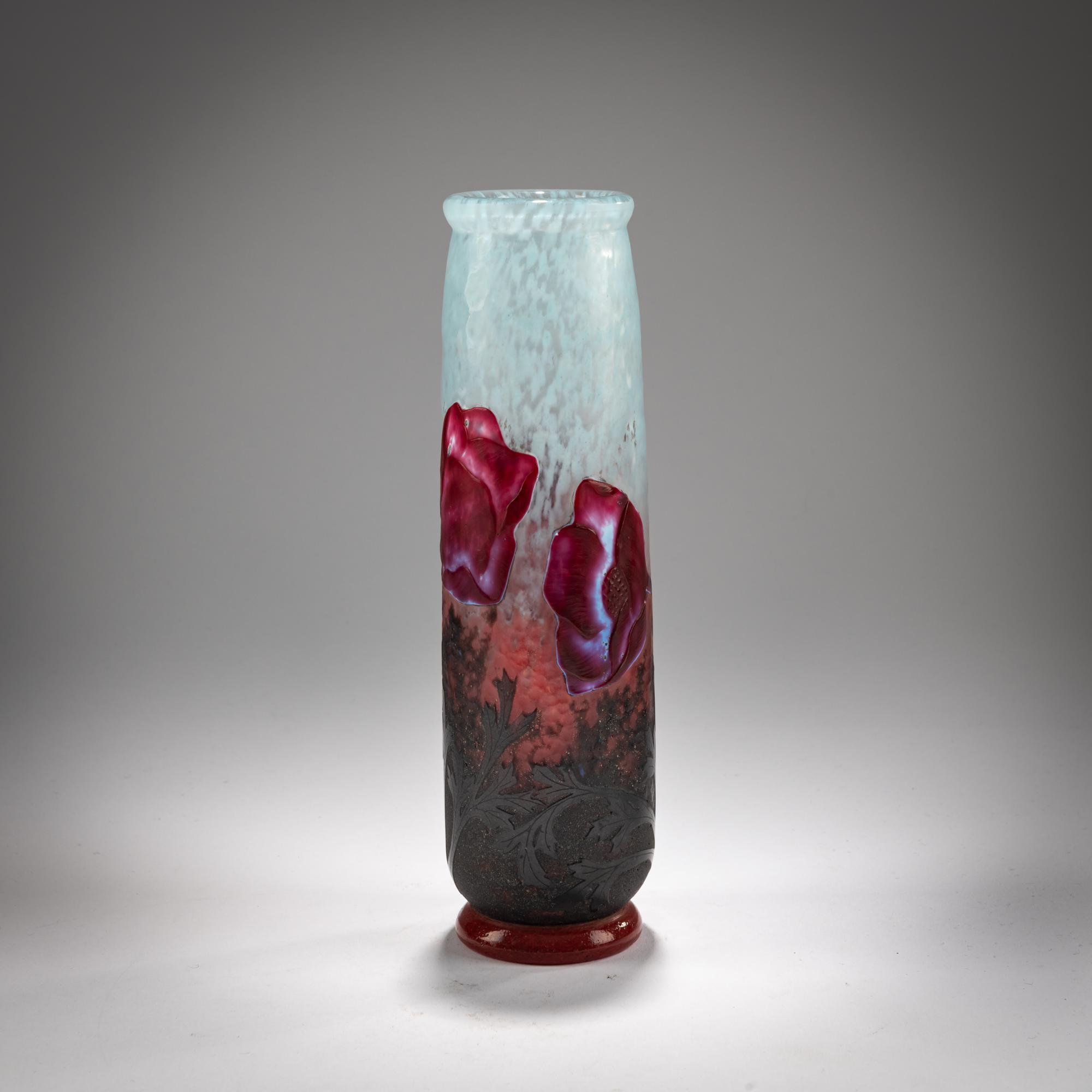 Henri Bergé Vase 'Anémones', um 1905
