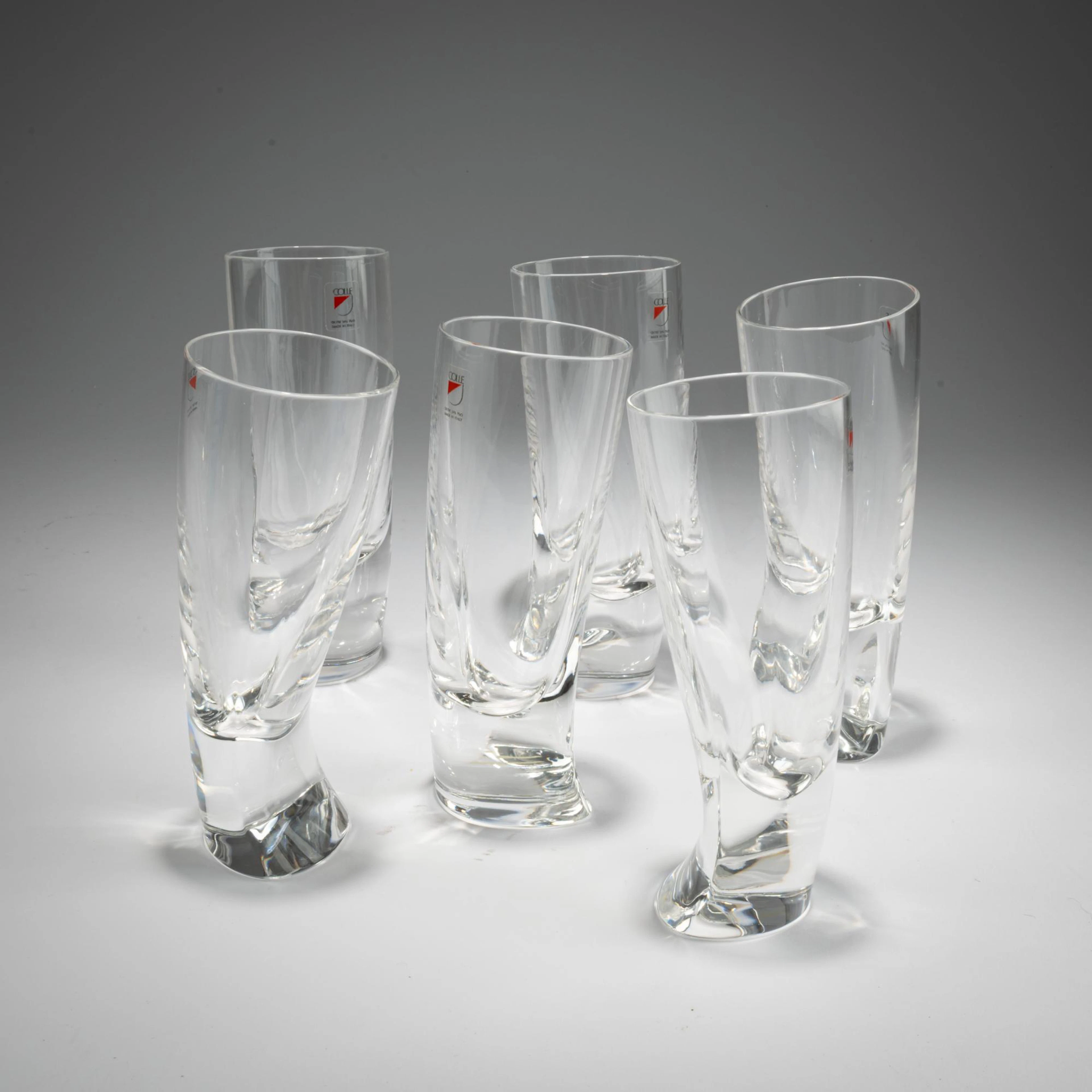 Angelo Mangiarotti Sechs Whiskygläser aus der Serie 'Touch Glass'