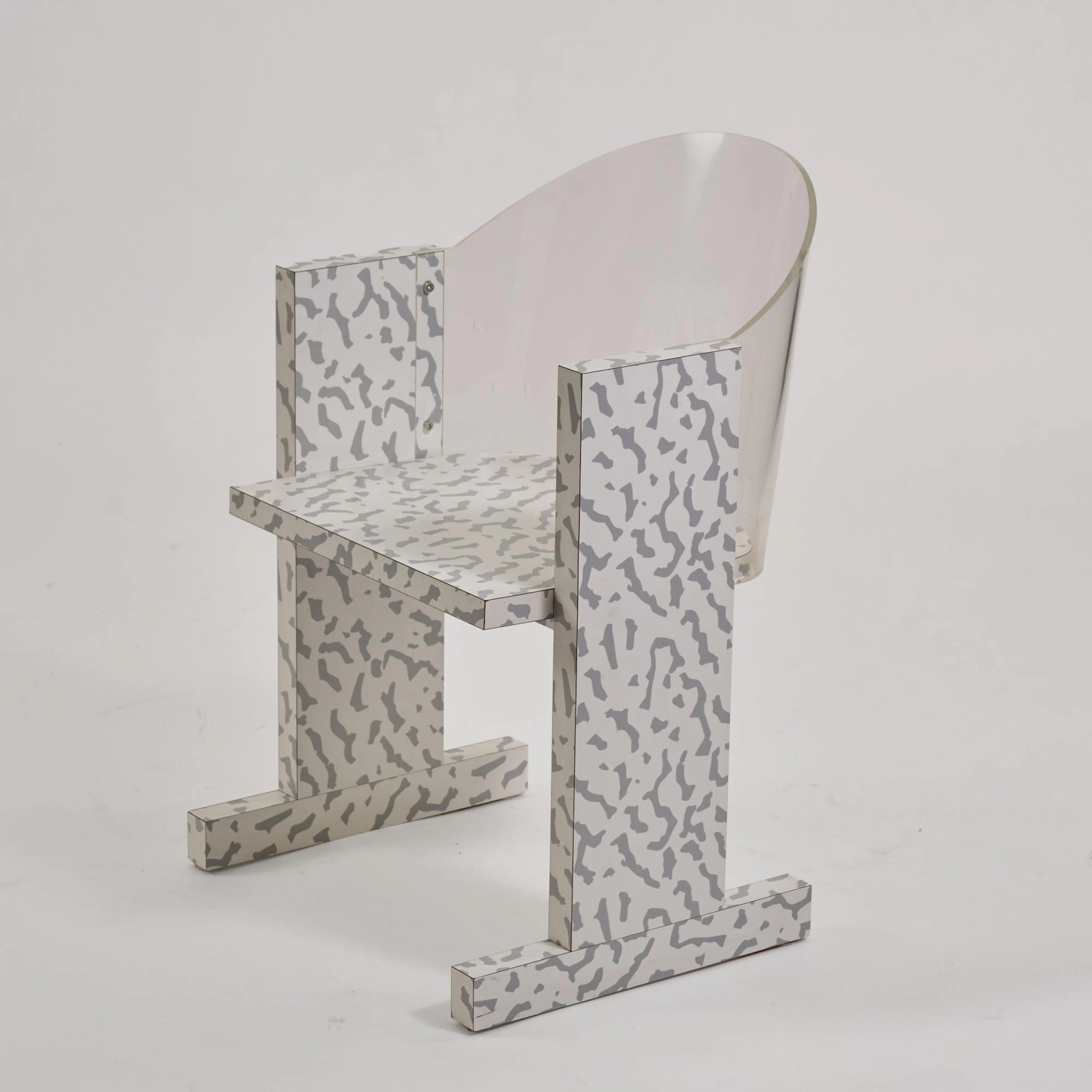 Ettore Sottsass Armlehnstuhl 'Teodora', 1986/87 (Entwurf)