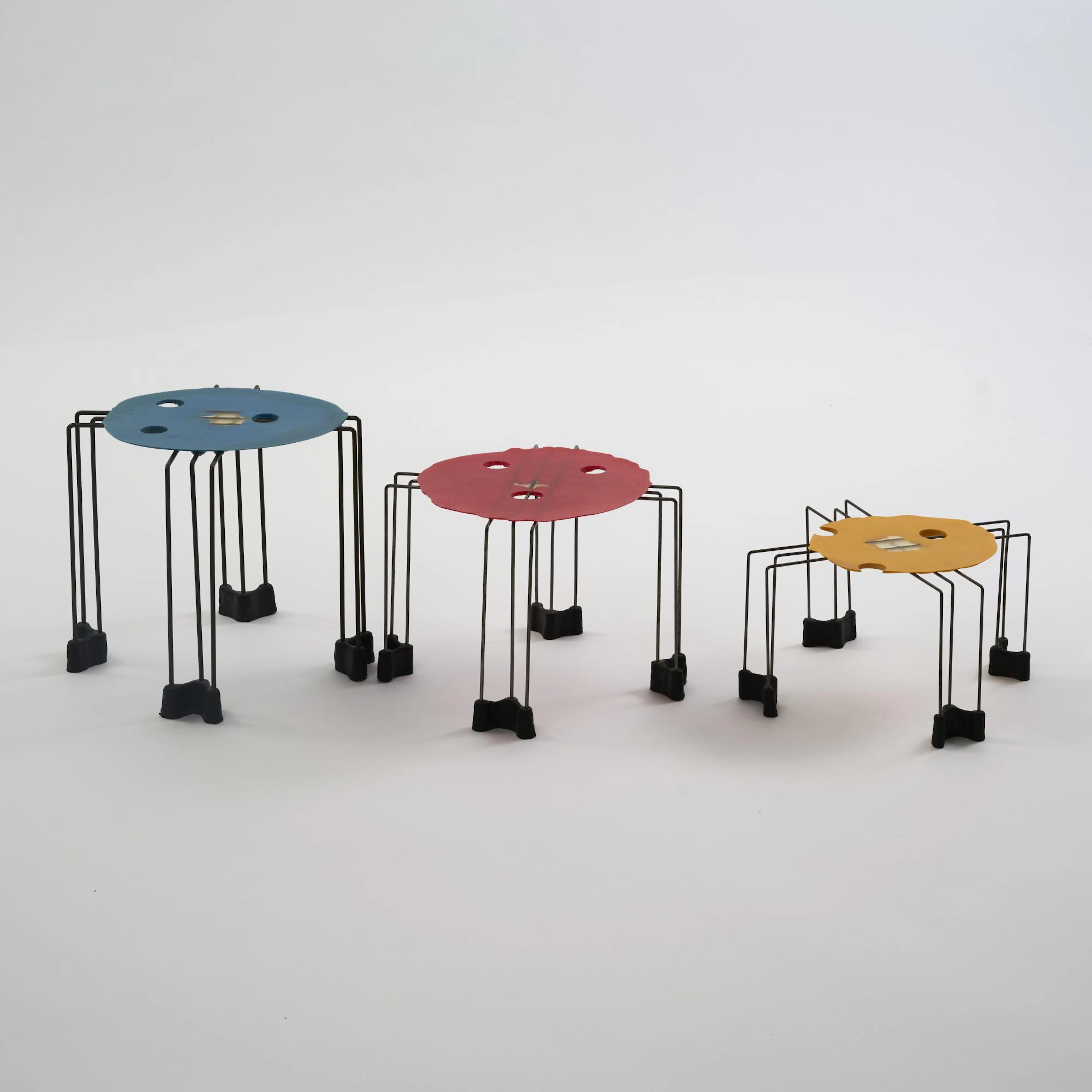 Gaetano Pesce Drei Beistelltische, um 1990 (Entwurf)