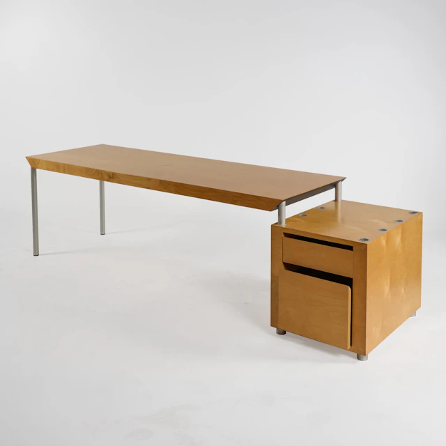 Ginbande Schreibtisch aus der Serie 'Contor', 1982 (Entwurf)
