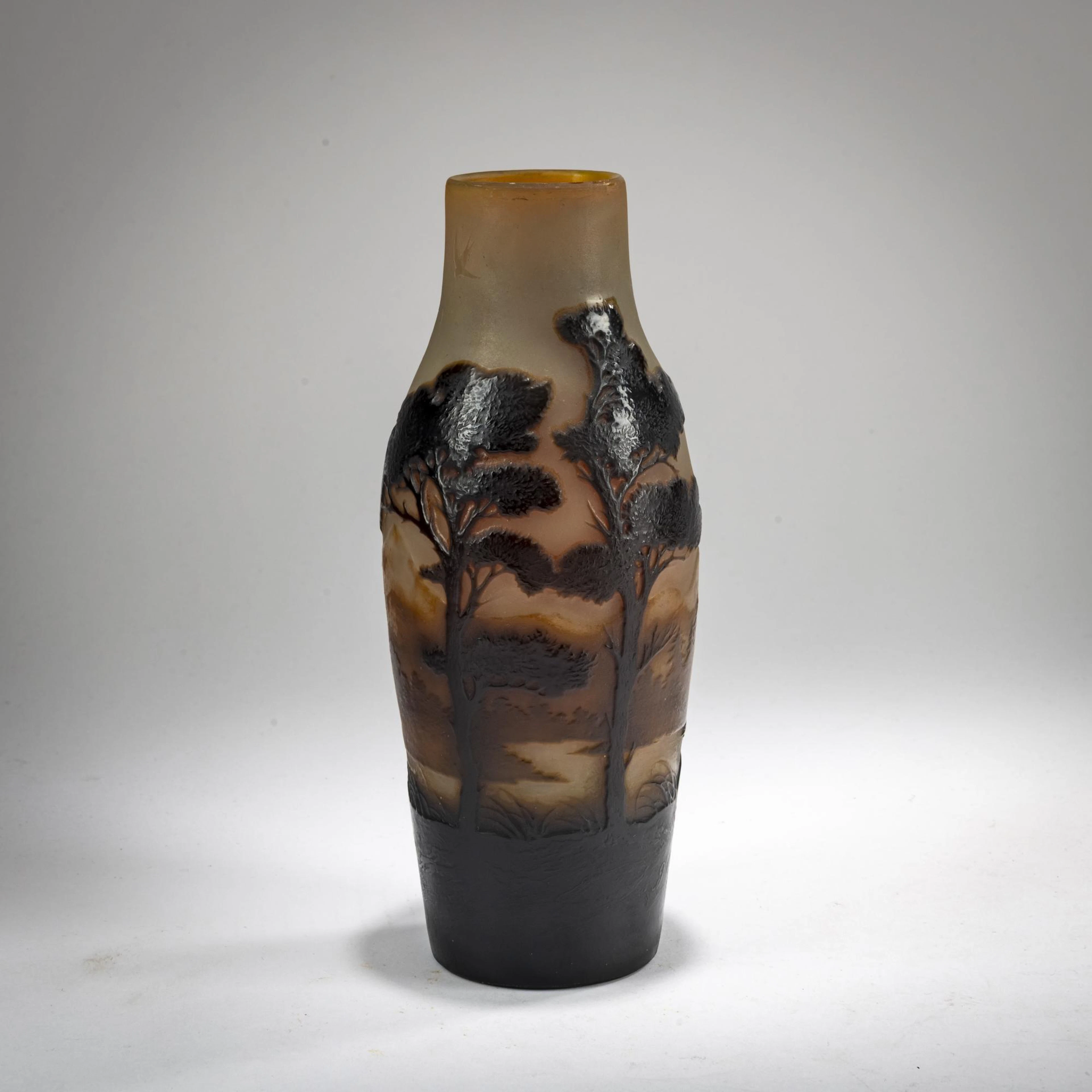 Paul Nicolas, Nancy Vase 'Paysage et Hirondelles', 1919-23