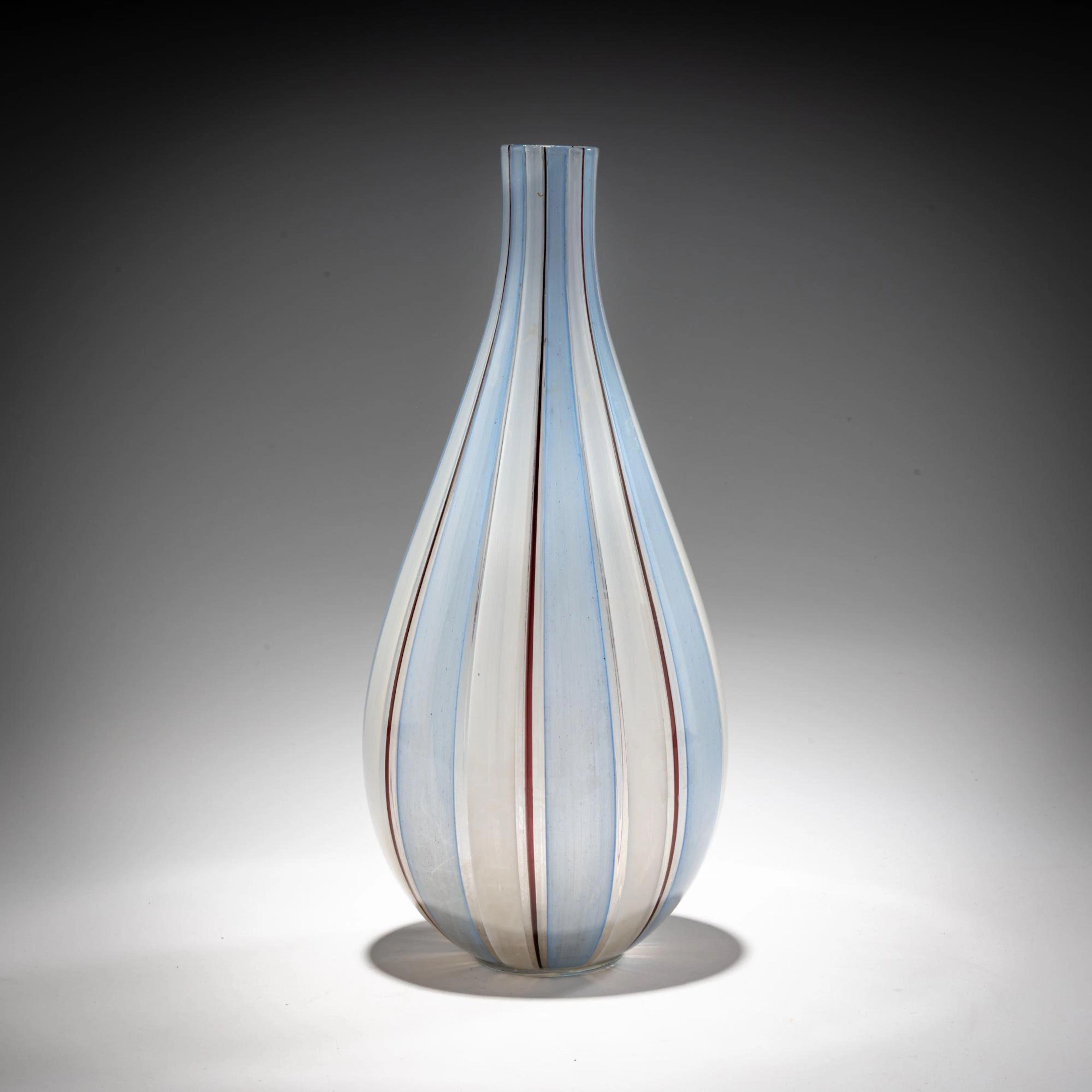 Ercole Barovier Vase 'A canne', um 1955