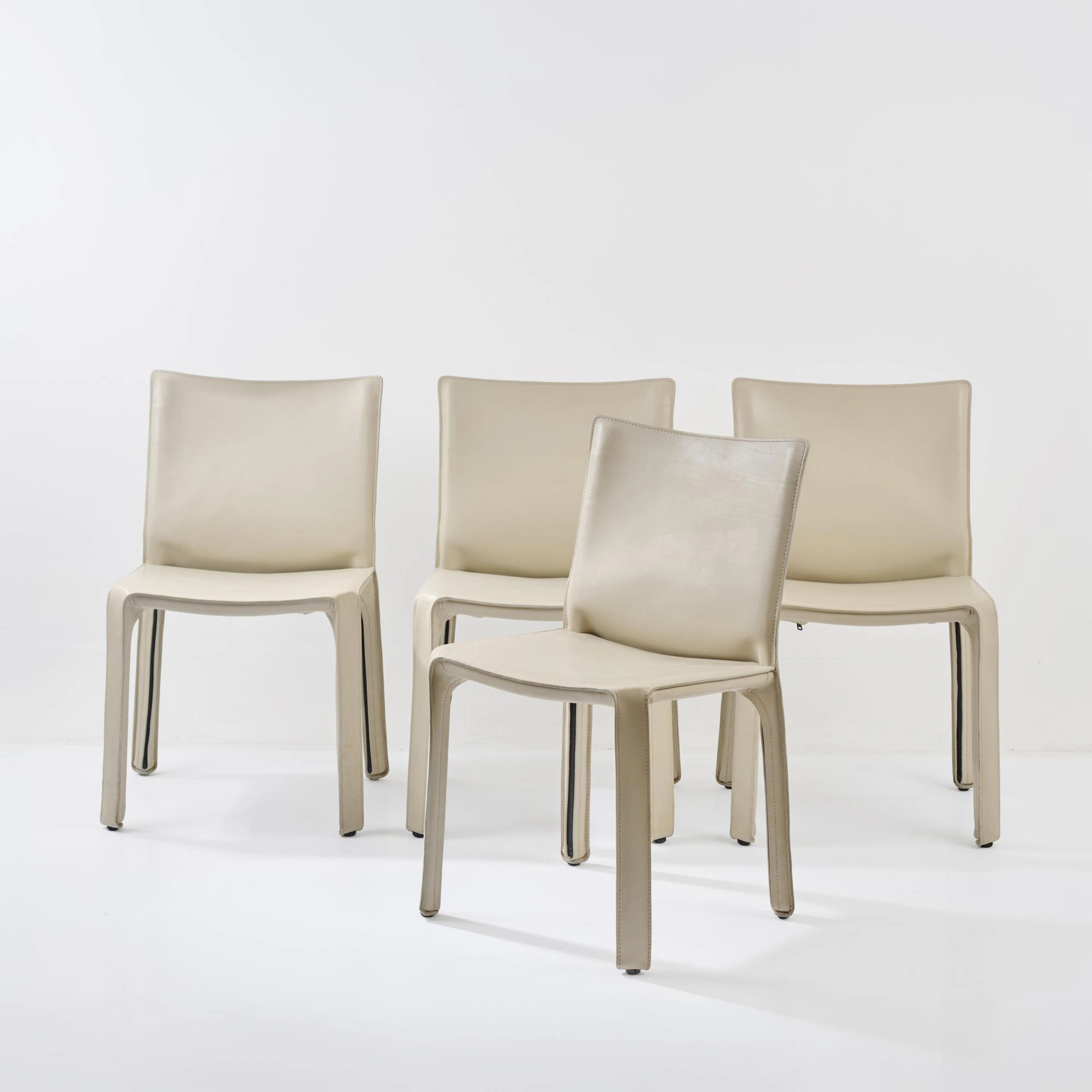 Mario Bellini Vier Stühle 'Cab 412', 1977 (Entwurf)