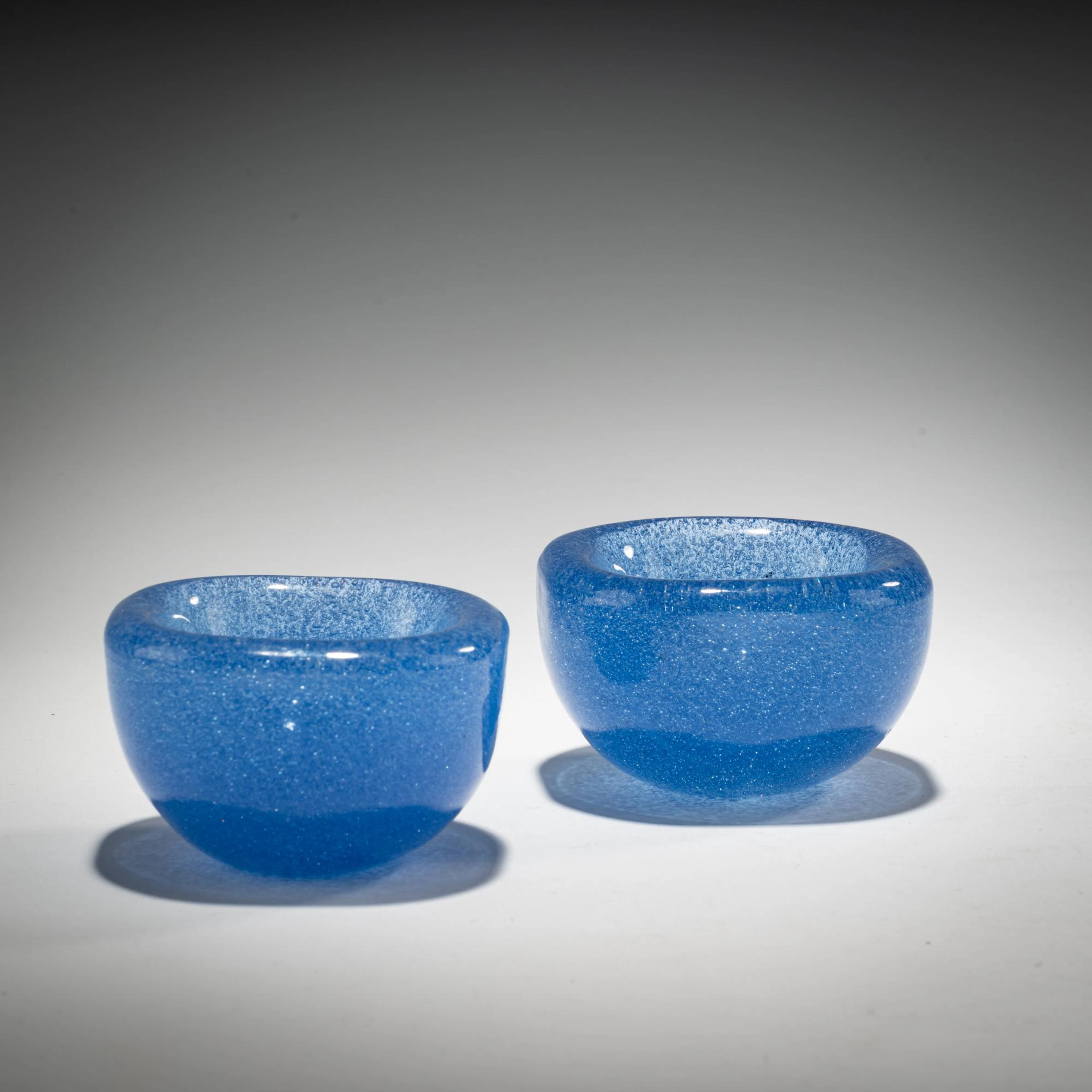 Carlo Scarpa Zwei Schälchen 'Sommerso a bollicine', um 1935