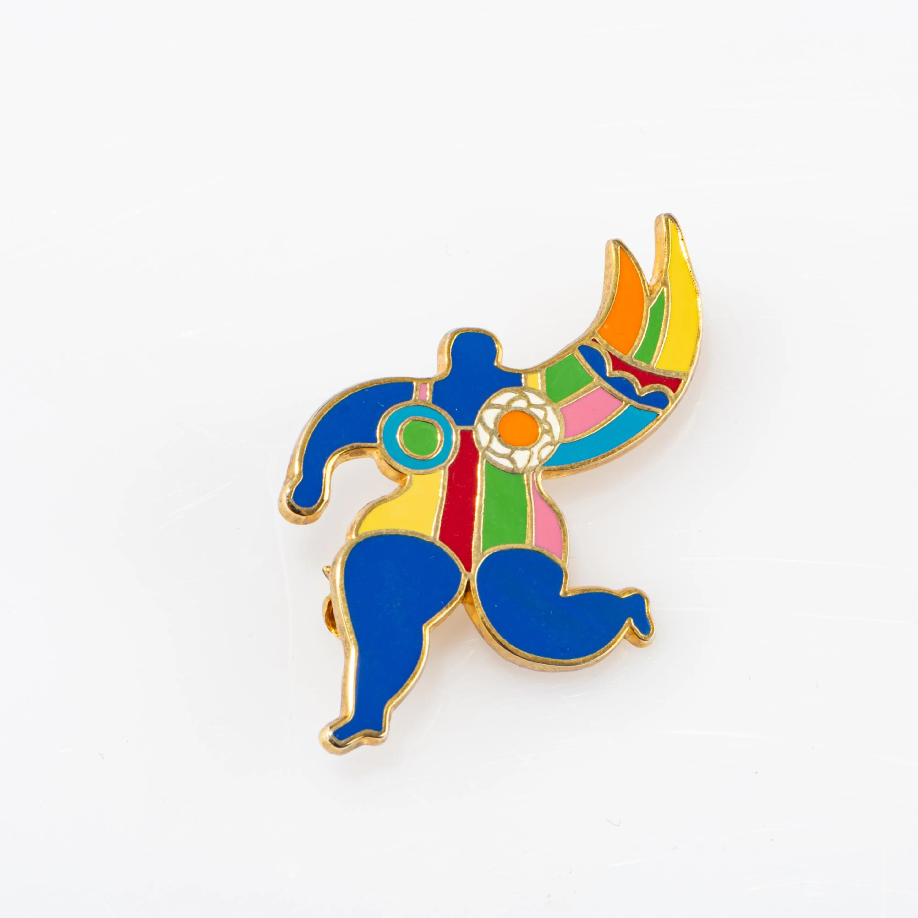Niki de Saint Phalle Brosche/Anhänger 'Ange' (Schutzengel), 1990er Jahre