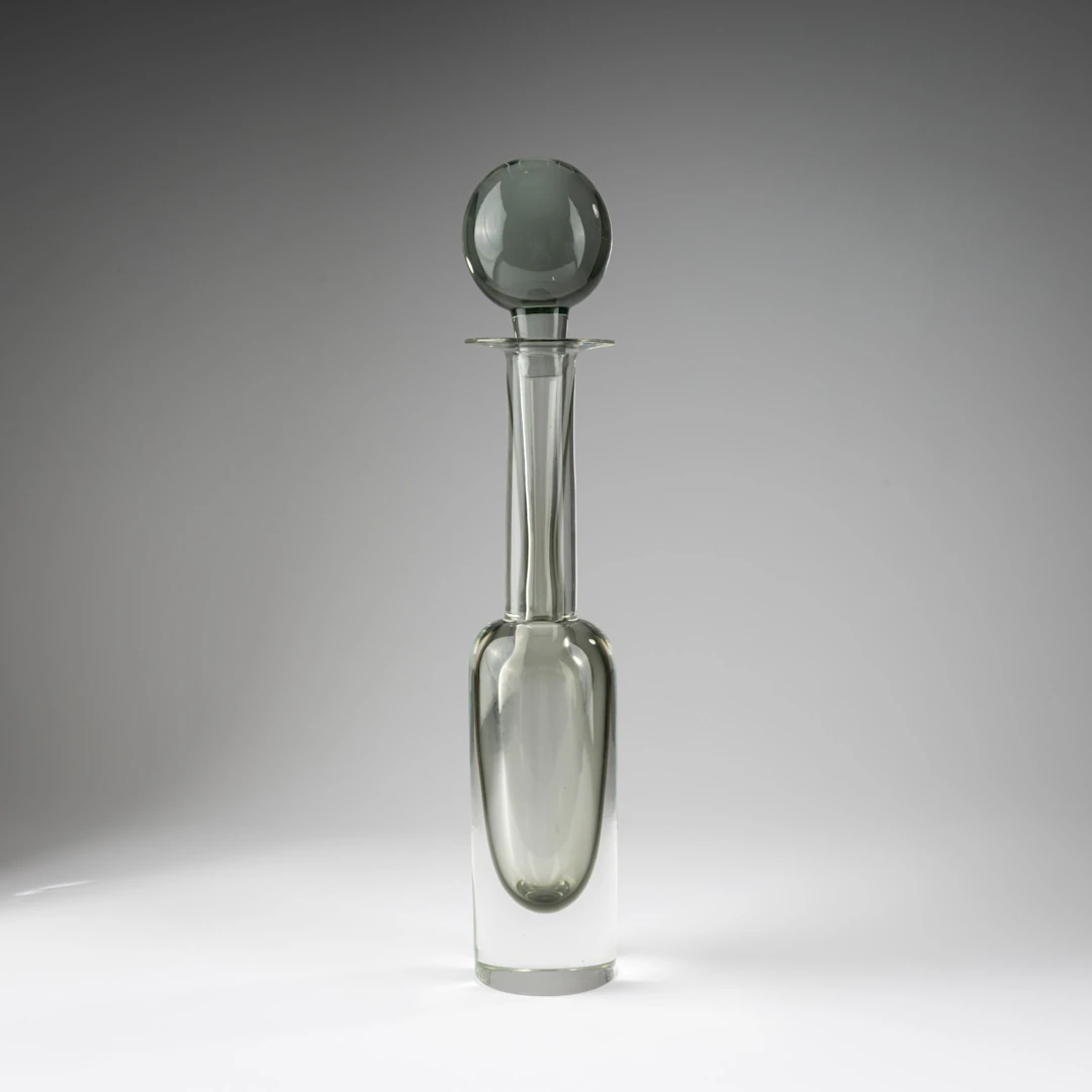 Mario Pinzoni Flasche mit Stopfen 'Sommerso', 1962-1969
